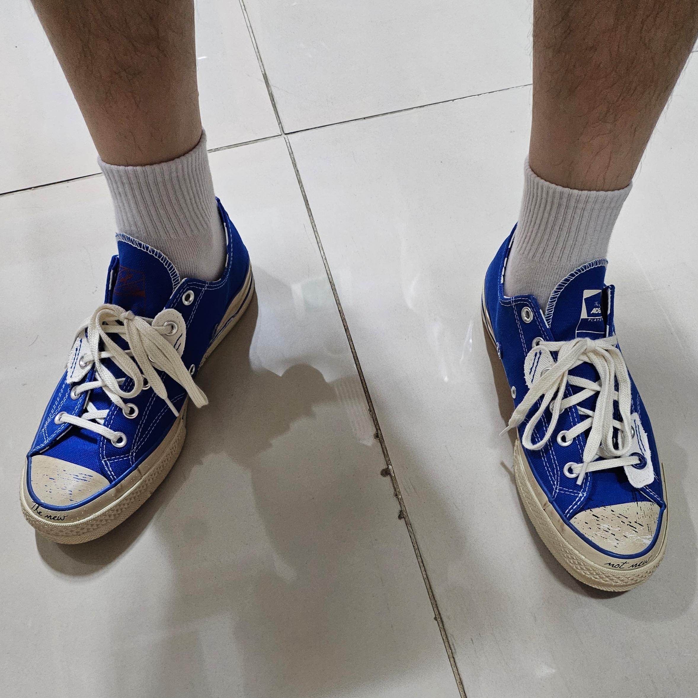 Converse x Ader Error Chuck 70 Ox Imperial Blue 착용 스타일 - 3
