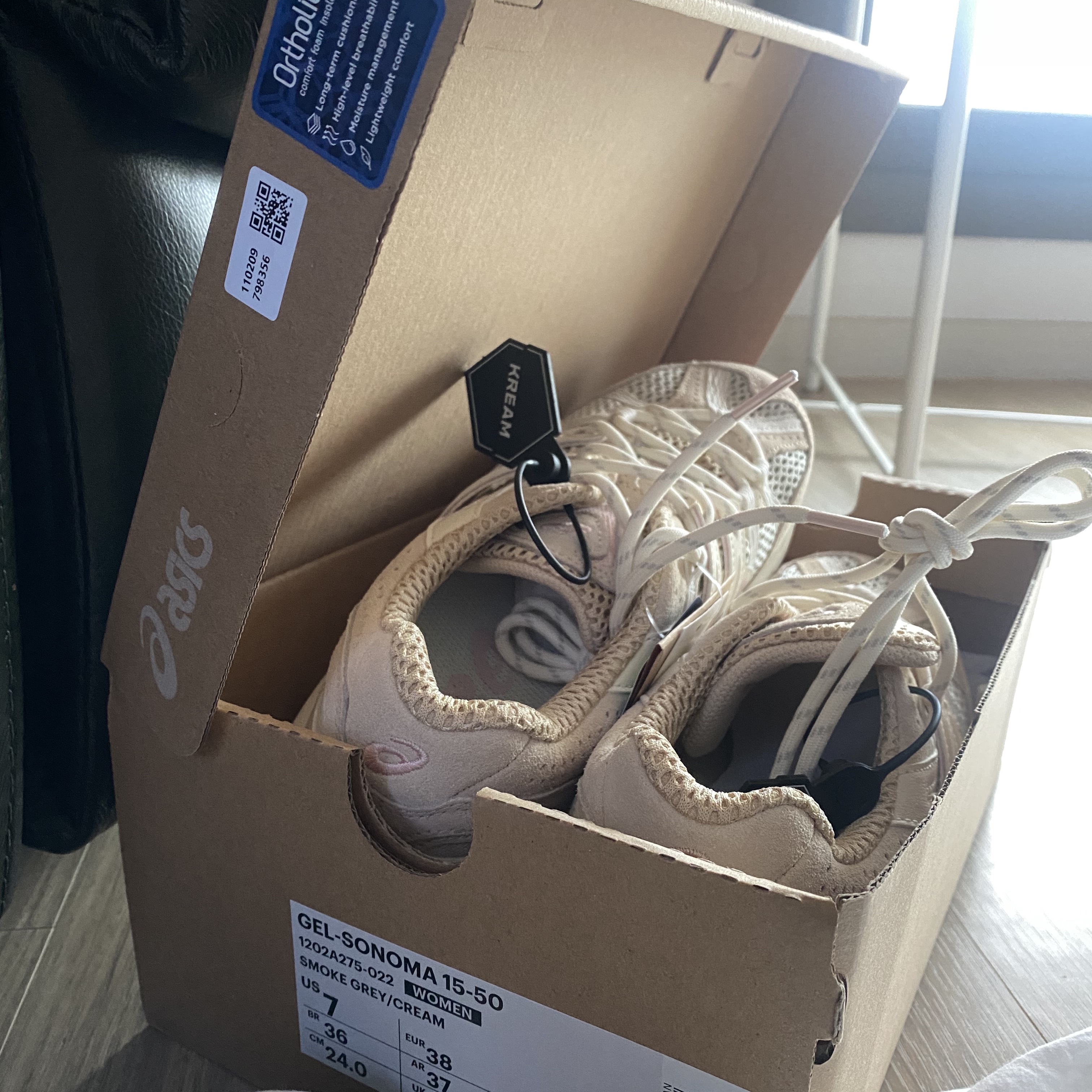 (W) Asics Gel-Sonoma 15-50 Smoke Grey Cream 착용 스타일