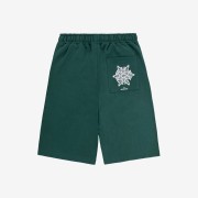 OY Symbol Pattern Bermuda Pants Green