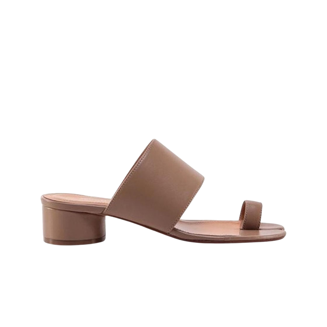 (W) 메종 마르지엘라 타비 로우 뮬 샤모아((W) Maison Margiela Tabi Low Mules Chamois) - 1