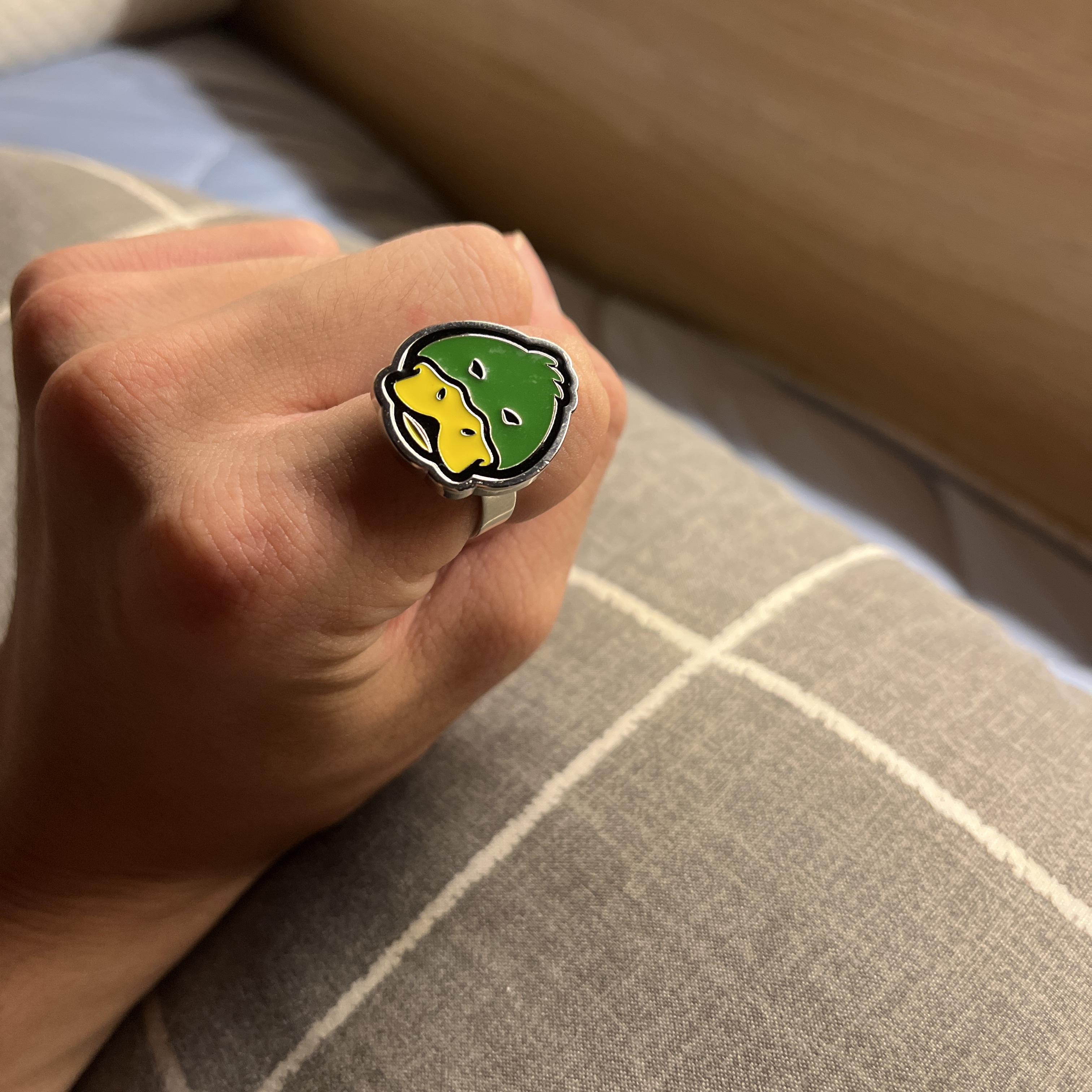 Human Made Animal Ring Duck Green 착용 스타일 - 3