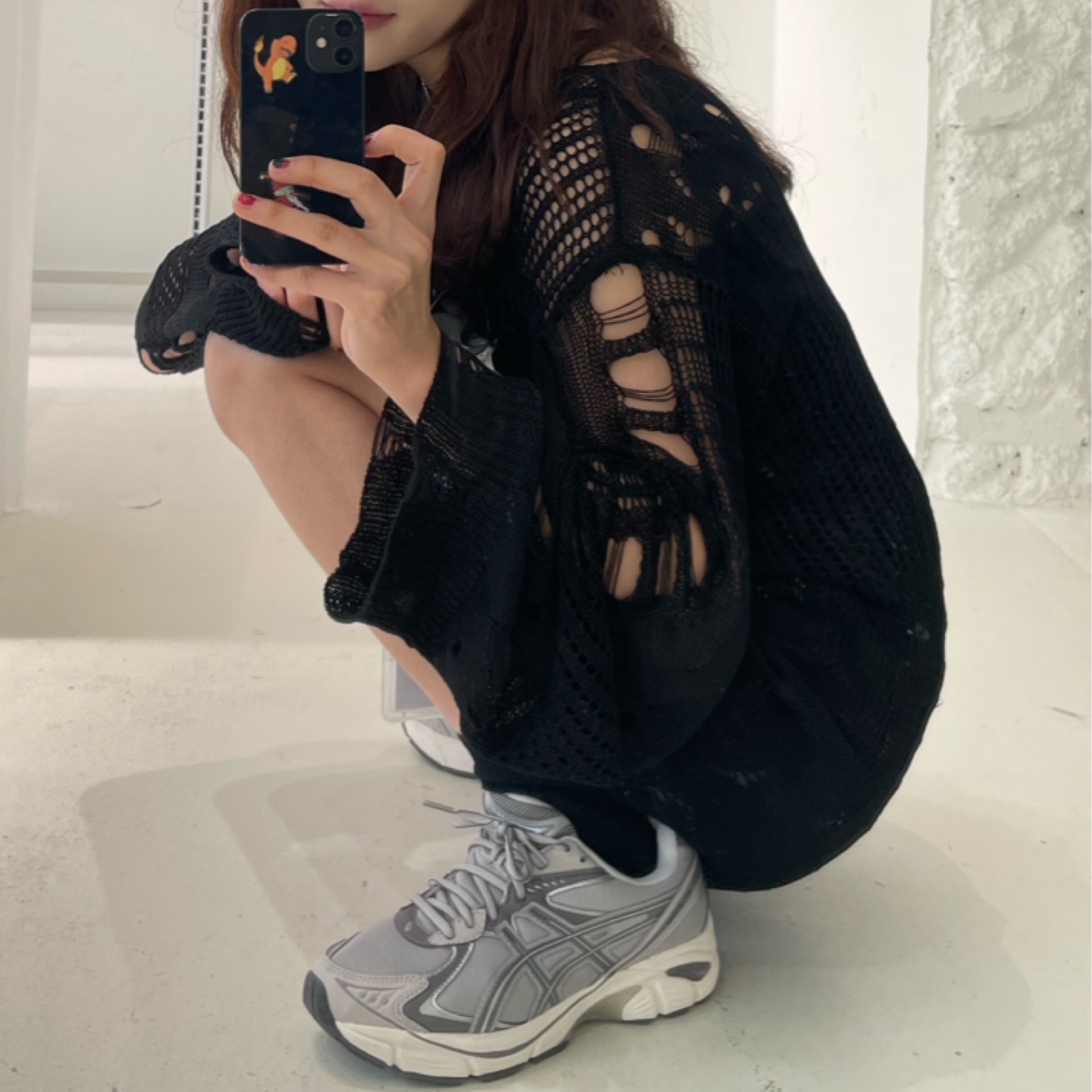 Asics GT-2160 Oyster Grey Carbon 착용 스타일