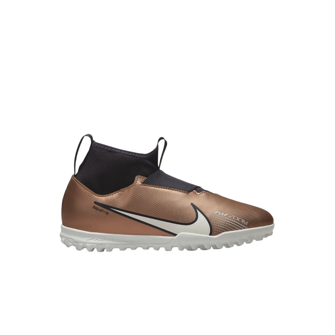 (JR) 나이키 줌 머큐리얼 슈퍼플라이 9 아카데미 TF 메탈릭 코퍼((JR) Nike Zoom Mercurial Superfly 9 Academy TF Metallic Copper)