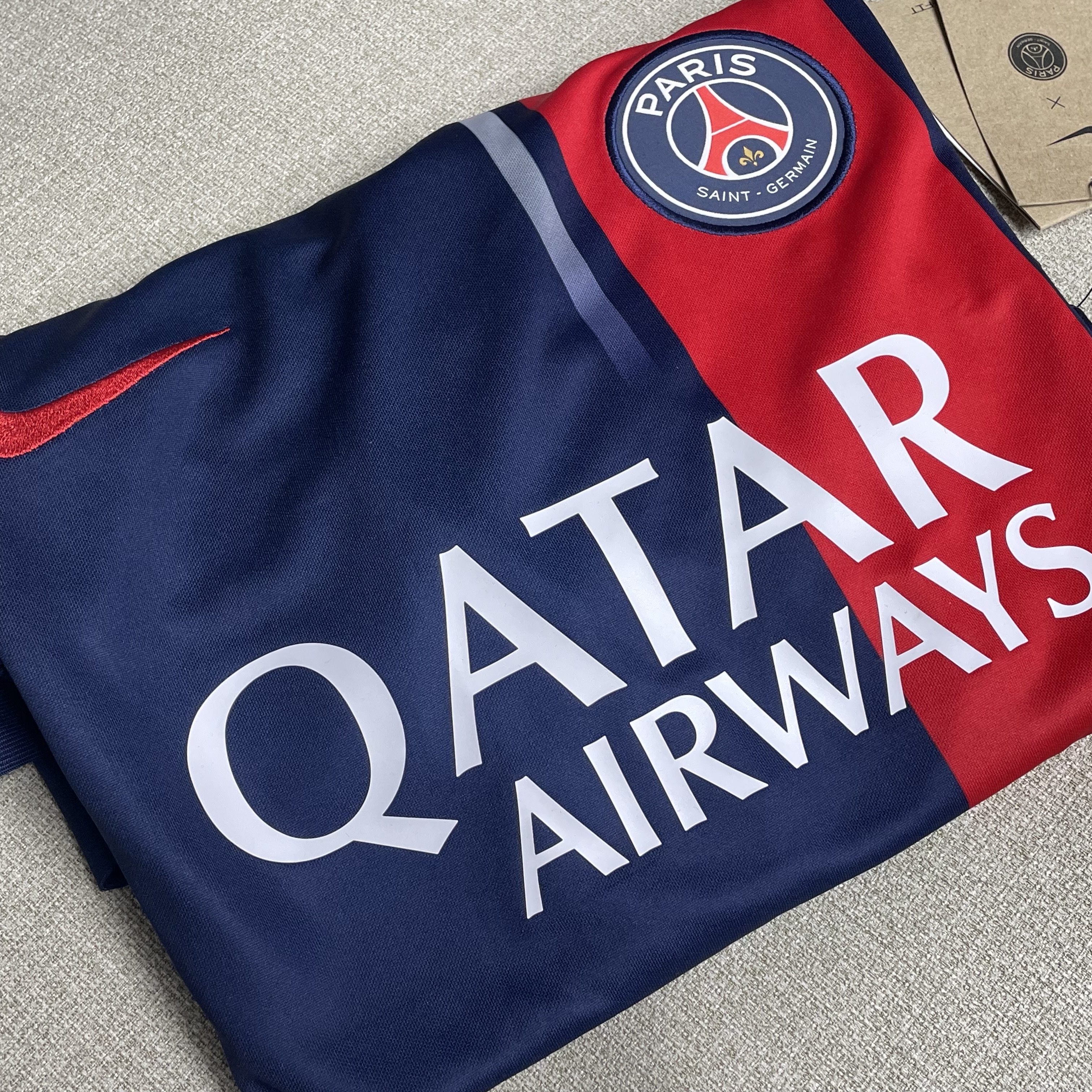 Nike Paris Saint-Germain 2023/24 Dri-Fit Stadium Home Jersey Midnight Navy (Non Marking Ver.) 착용 스타일 - 2