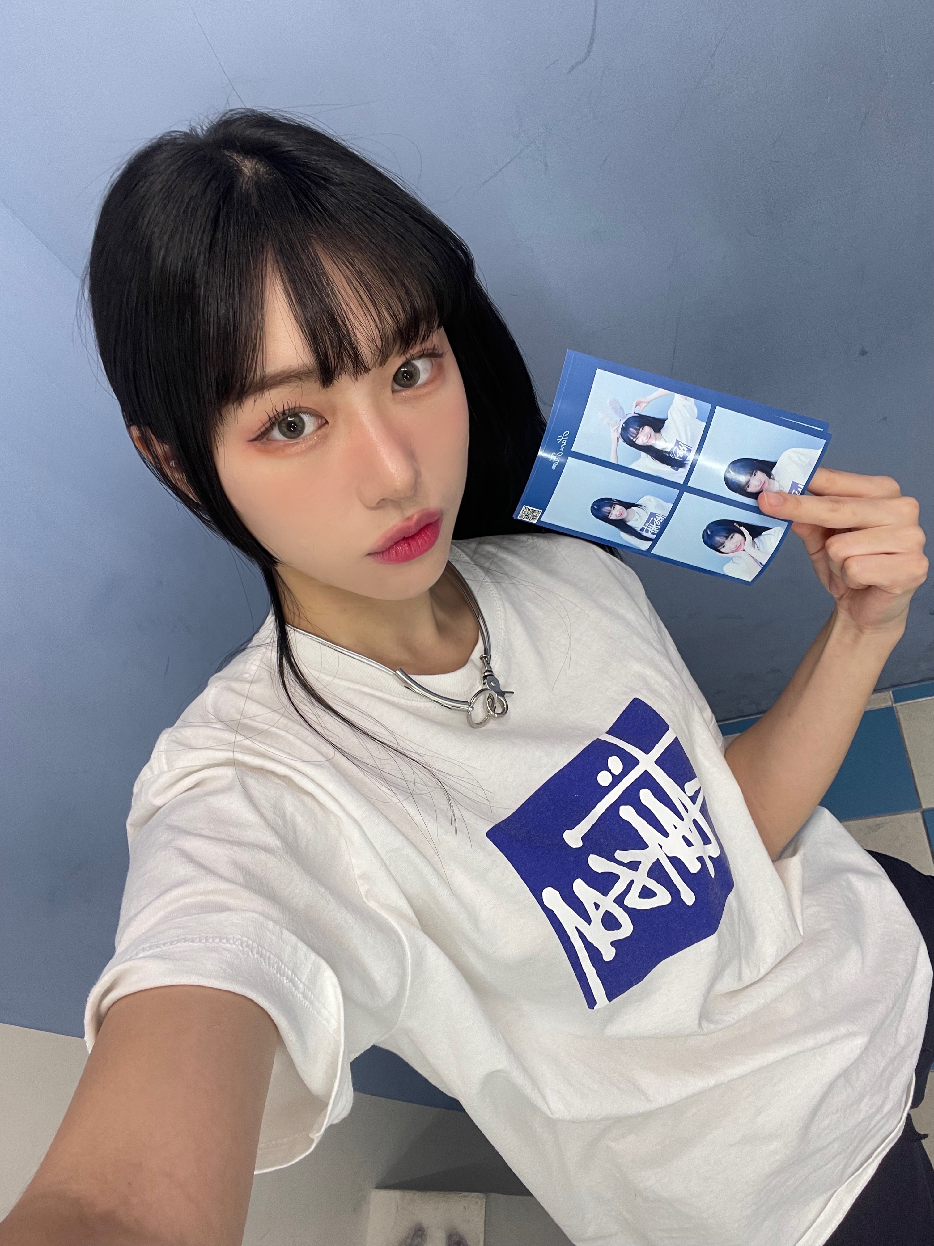 Stussy Stock Box T-Shirt White 착용 스타일 - 4