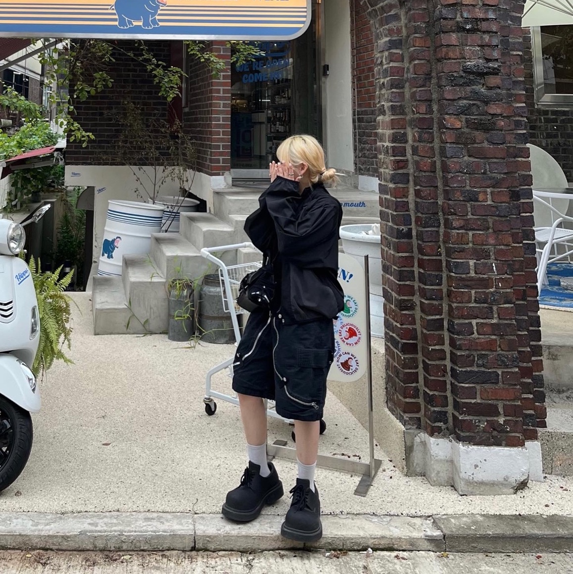 Balenciaga Steroid Derby Black 착용 스타일 - 4