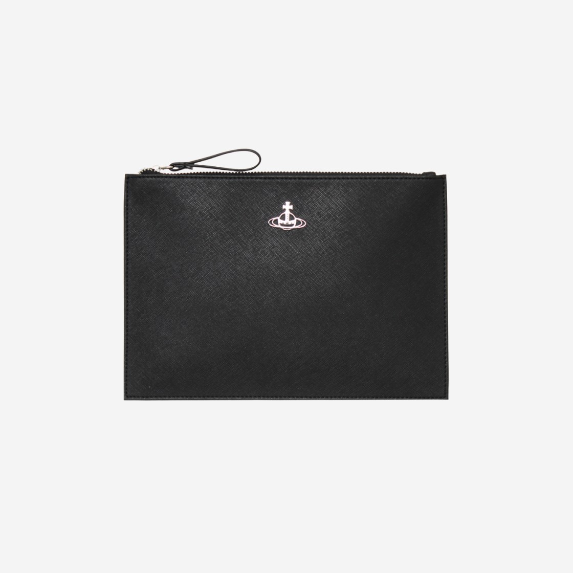 Vivienne Westwood Saffiano Biogreen Pouch Black 상세 이미지 1