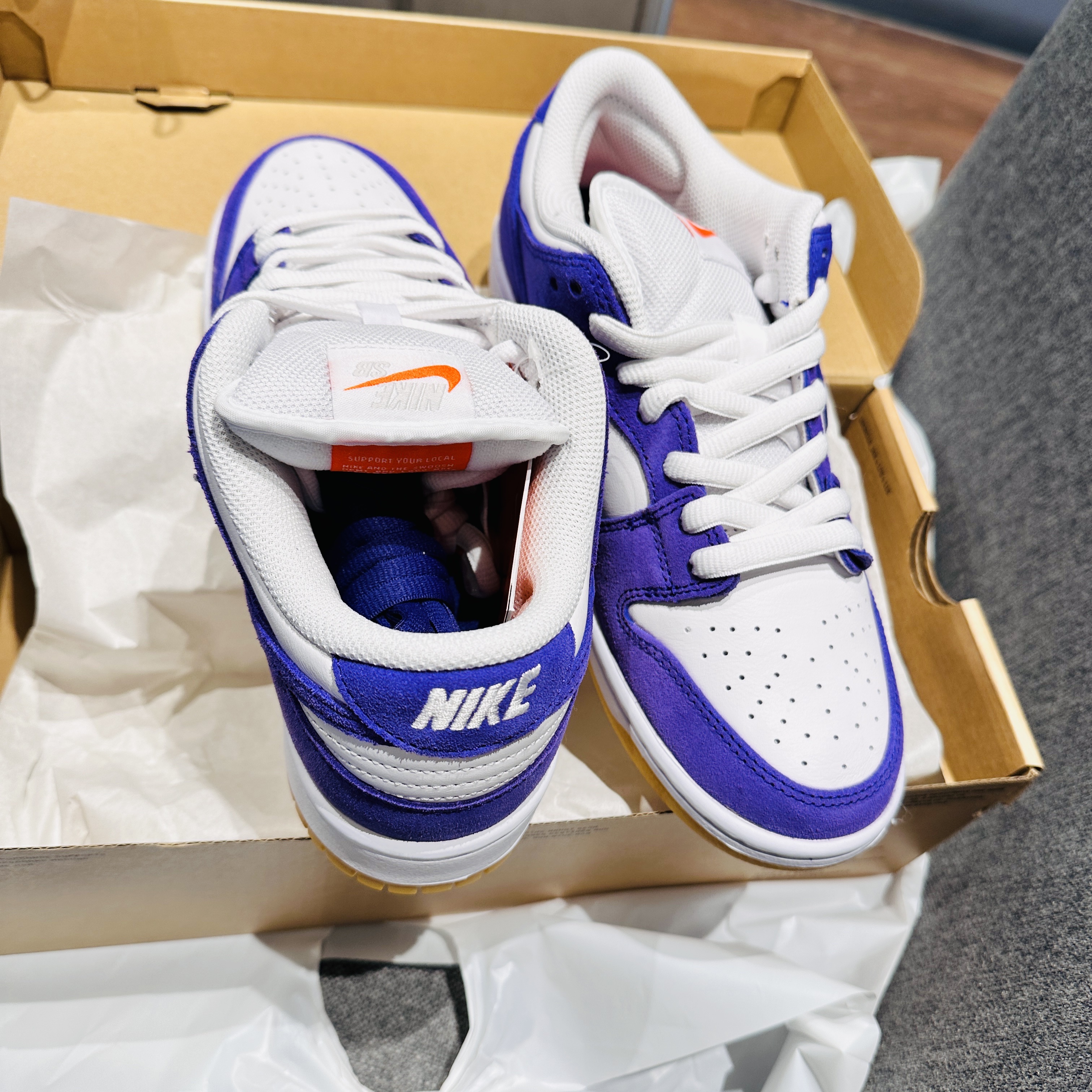 Nike Dunk Low Pro SB Court Purple 착용 스타일 - 3