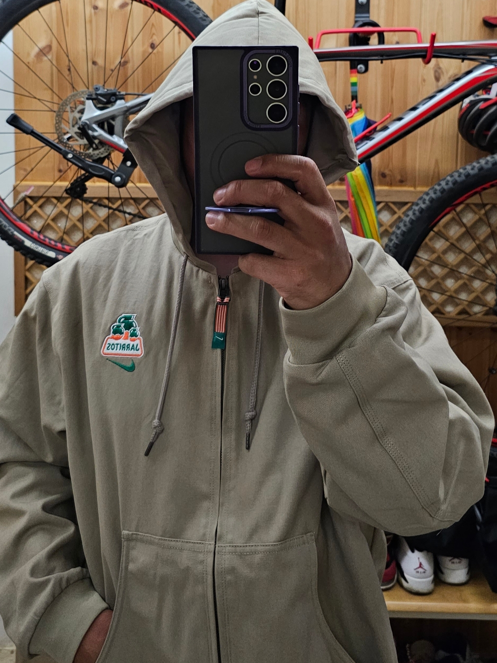 Nike x Jarritos SB Padded Skate Jacket Khaki - Asia 착용 스타일 - 5