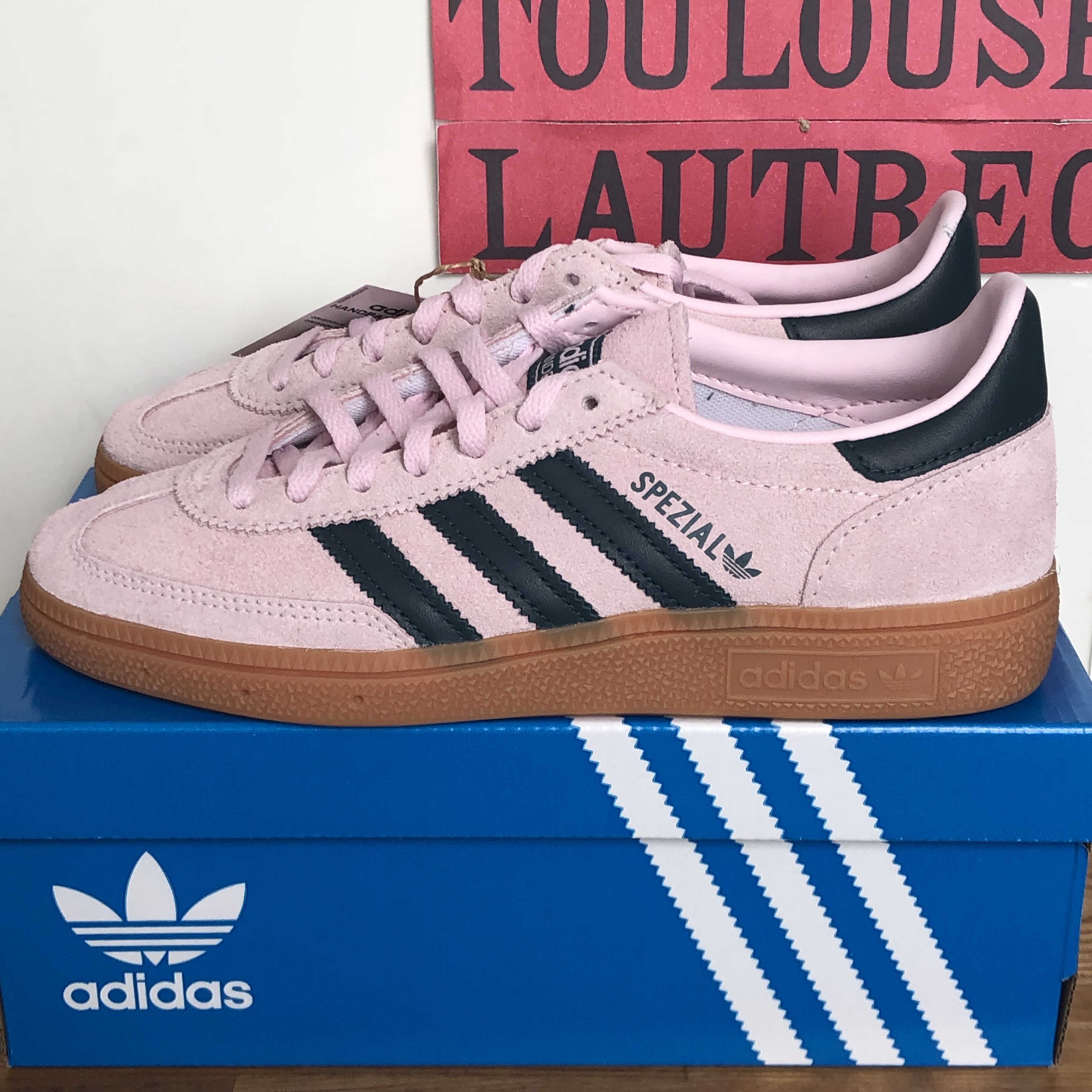 (W) Adidas Spezial Handball Clear Pink 착용 스타일