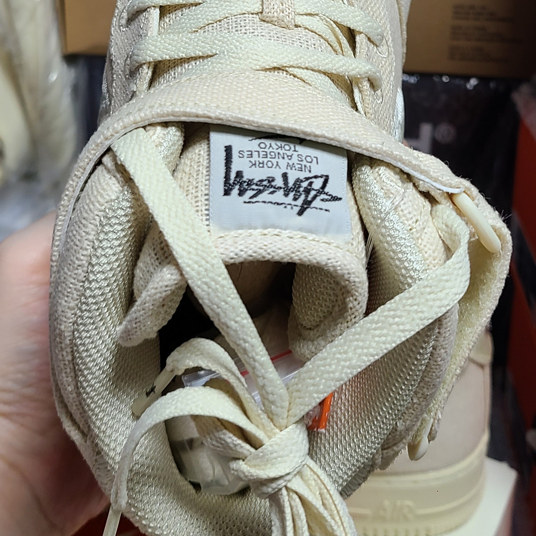 Nike x Stussy Air Force 1 '07 Mid SP Fossil 착용 스타일 - 5