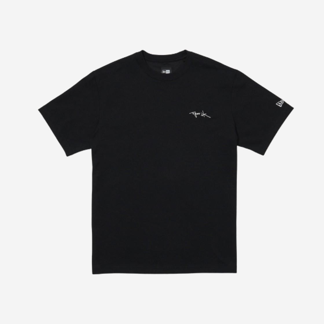 New Era x Tiger JK Handwriting T-Shirt Black 상세 이미지 2