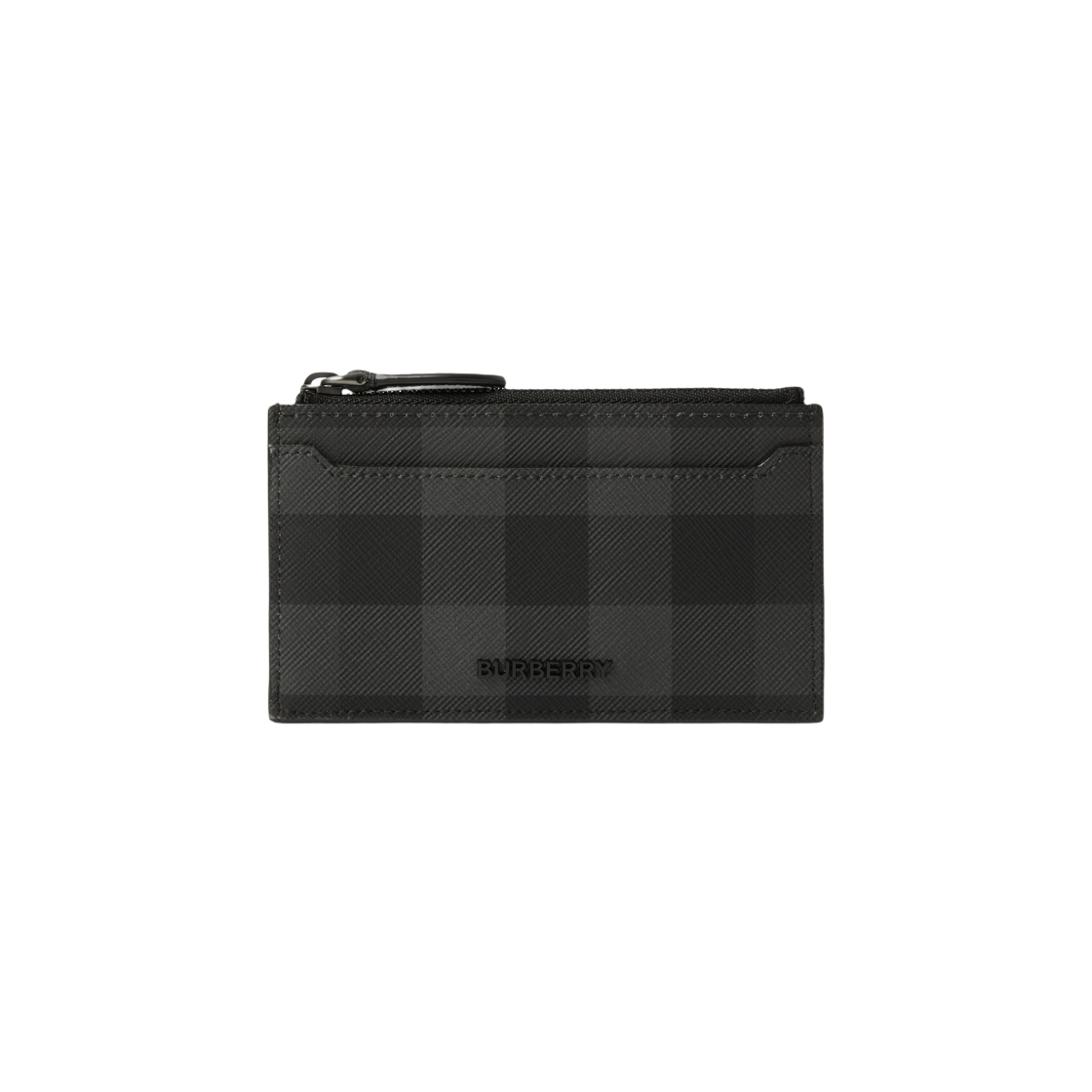 Burberry Check Zip Card Case Charcoal 상세 이미지 1