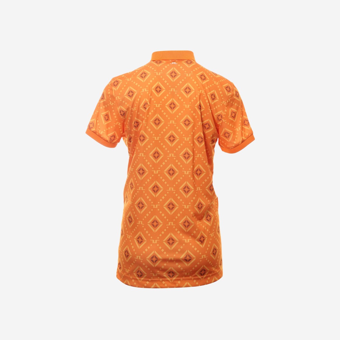 J.Lindeberg Tour Tech Print Polo Orange Diamond Logo 상세 이미지 2