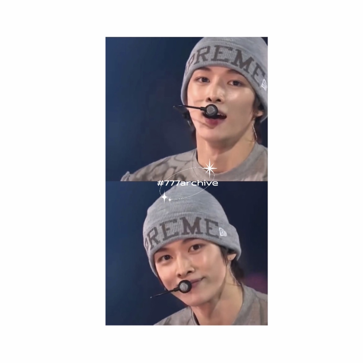 Supreme New Era Varsity Beanie Heather Grey - 23FW 착용 스타일 - 2