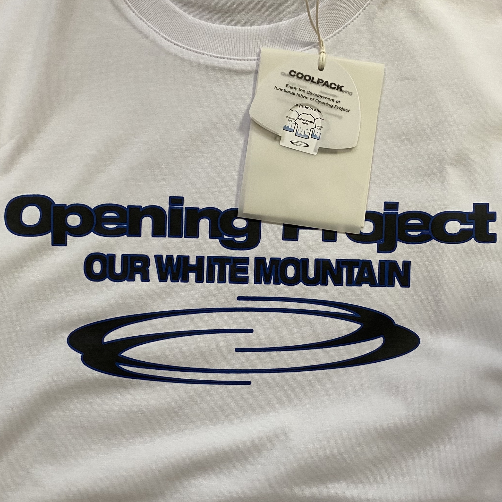 Opening Project Identity T-Shirt White 착용 스타일