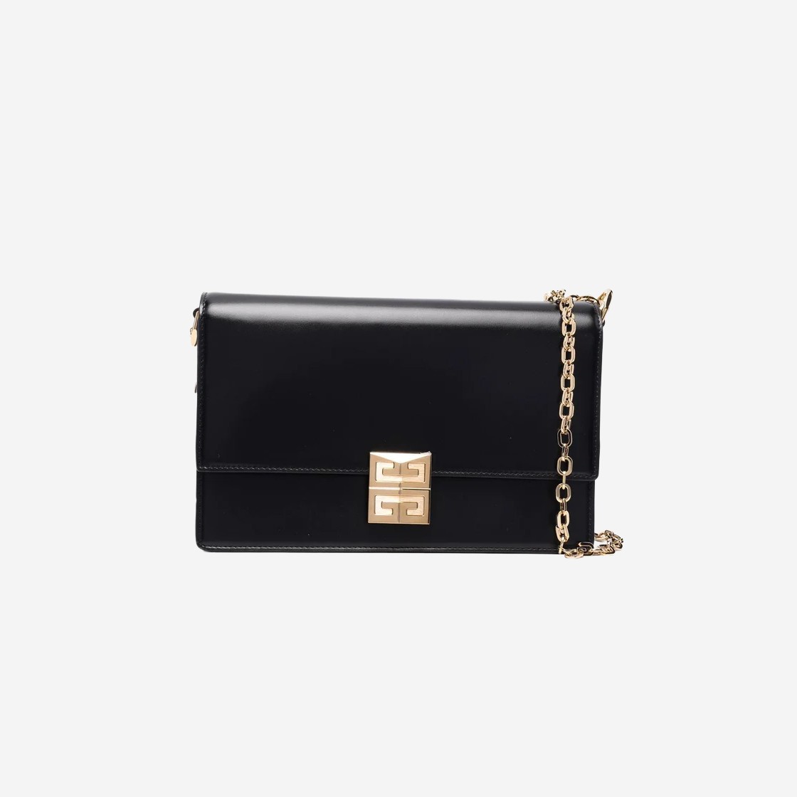 Givenchy Medium 4G Bag in Box Leather with Chain Gold Black 상세 이미지 1