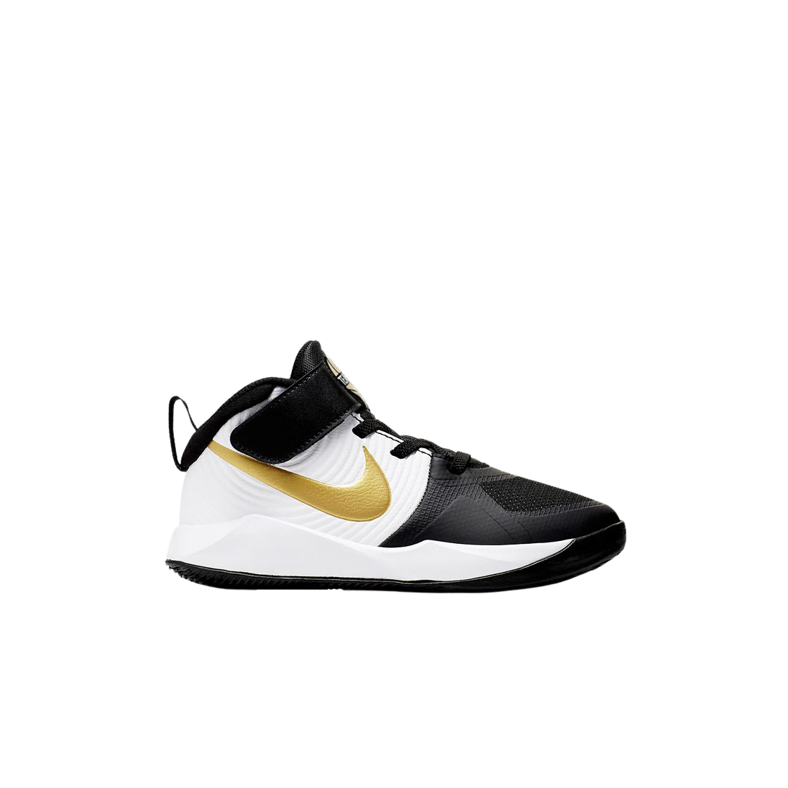 AQ4225-004 (PS) Nike Team Hustle D 9 Black Metallic Gold