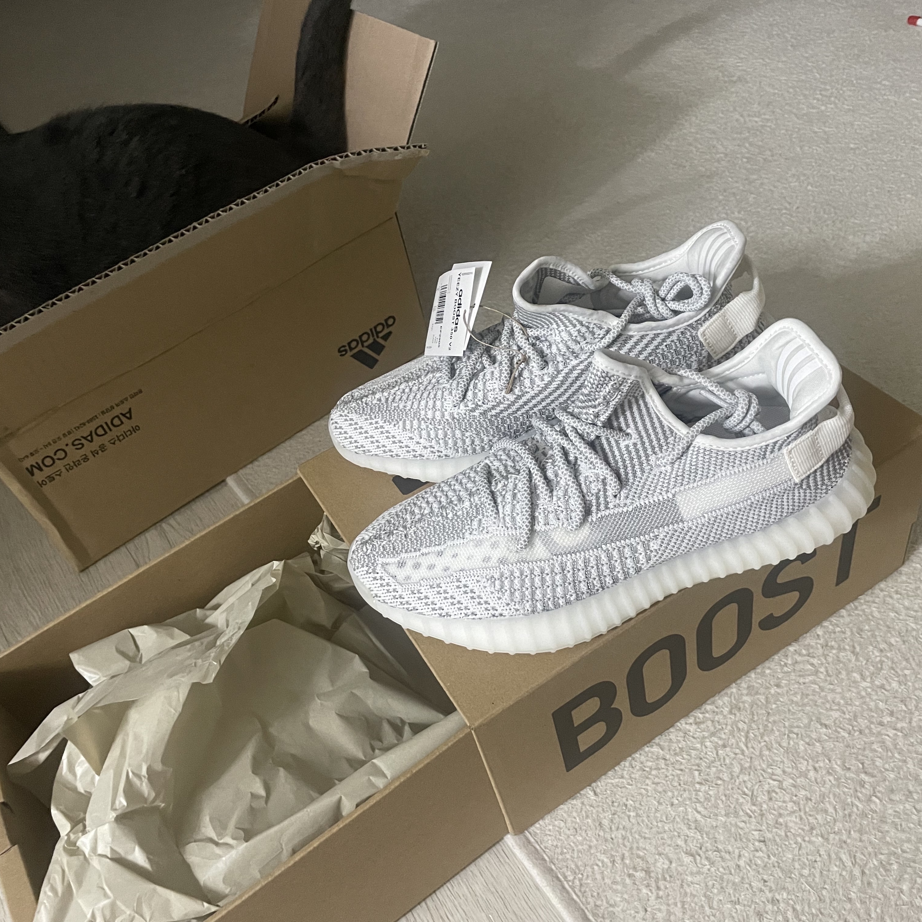 Nike x Sacai VaporWaffle Sesame and Blue Void, Nike x Sacai x Fragment LDWaffle Light Smoke Grey 착용 스타일 - 2