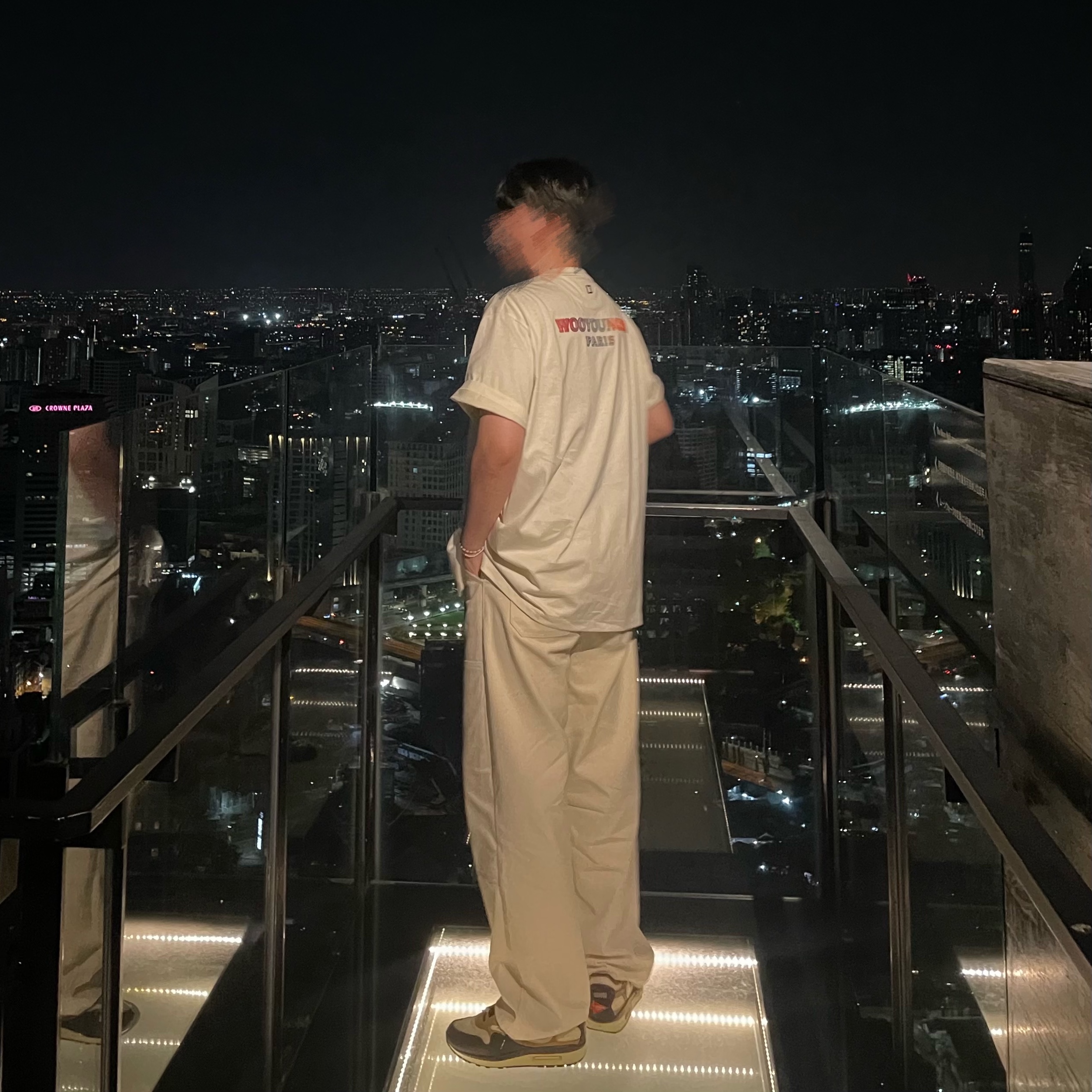 Nike x Travis Scott Air Max 1 Cact.us Brown, Wooyoungmi Fuzzy Back Logo T-Shirt Ivory - 22FW 착용 스타일