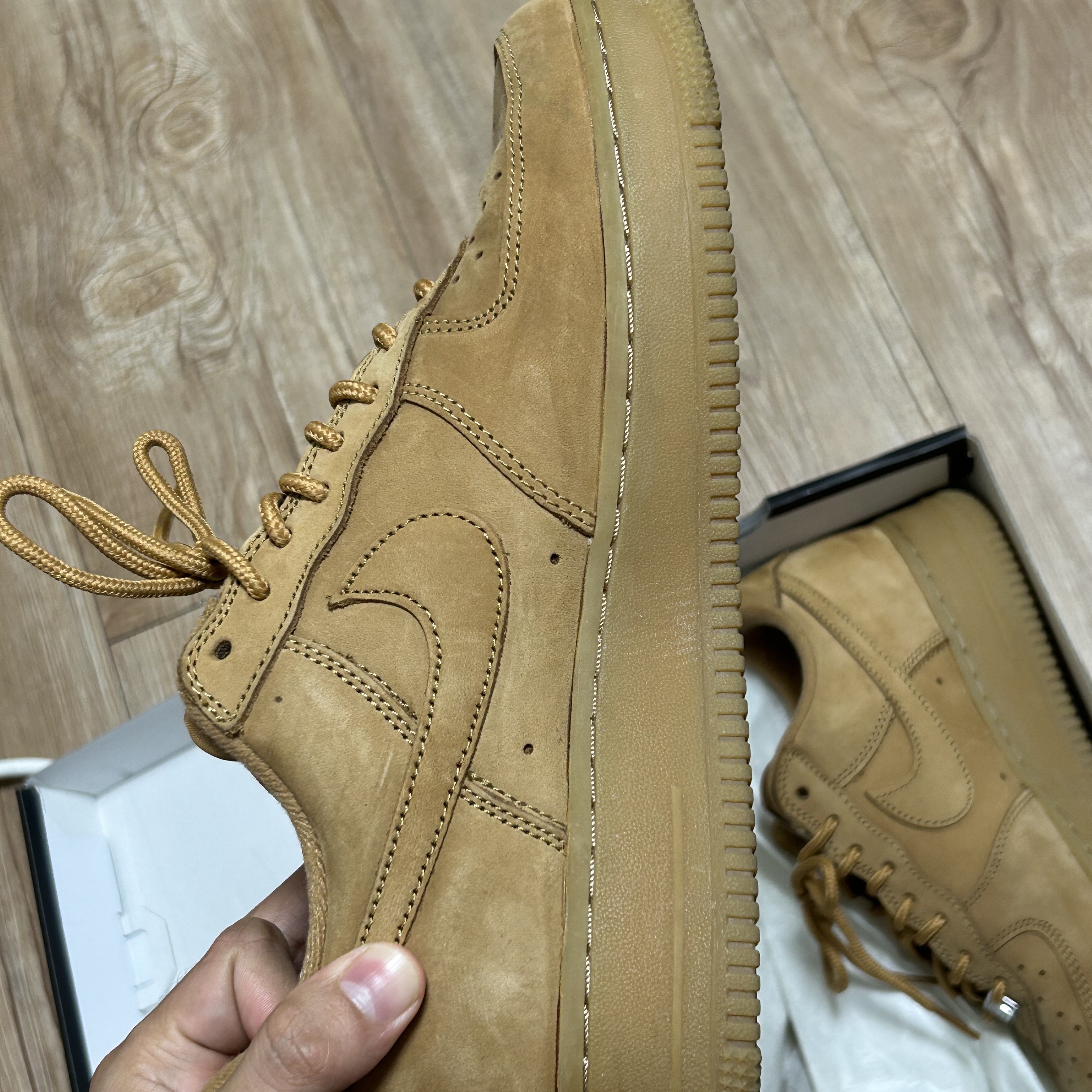 Nike x Supreme Air Force 1 Low Flax 착용 스타일 - 4