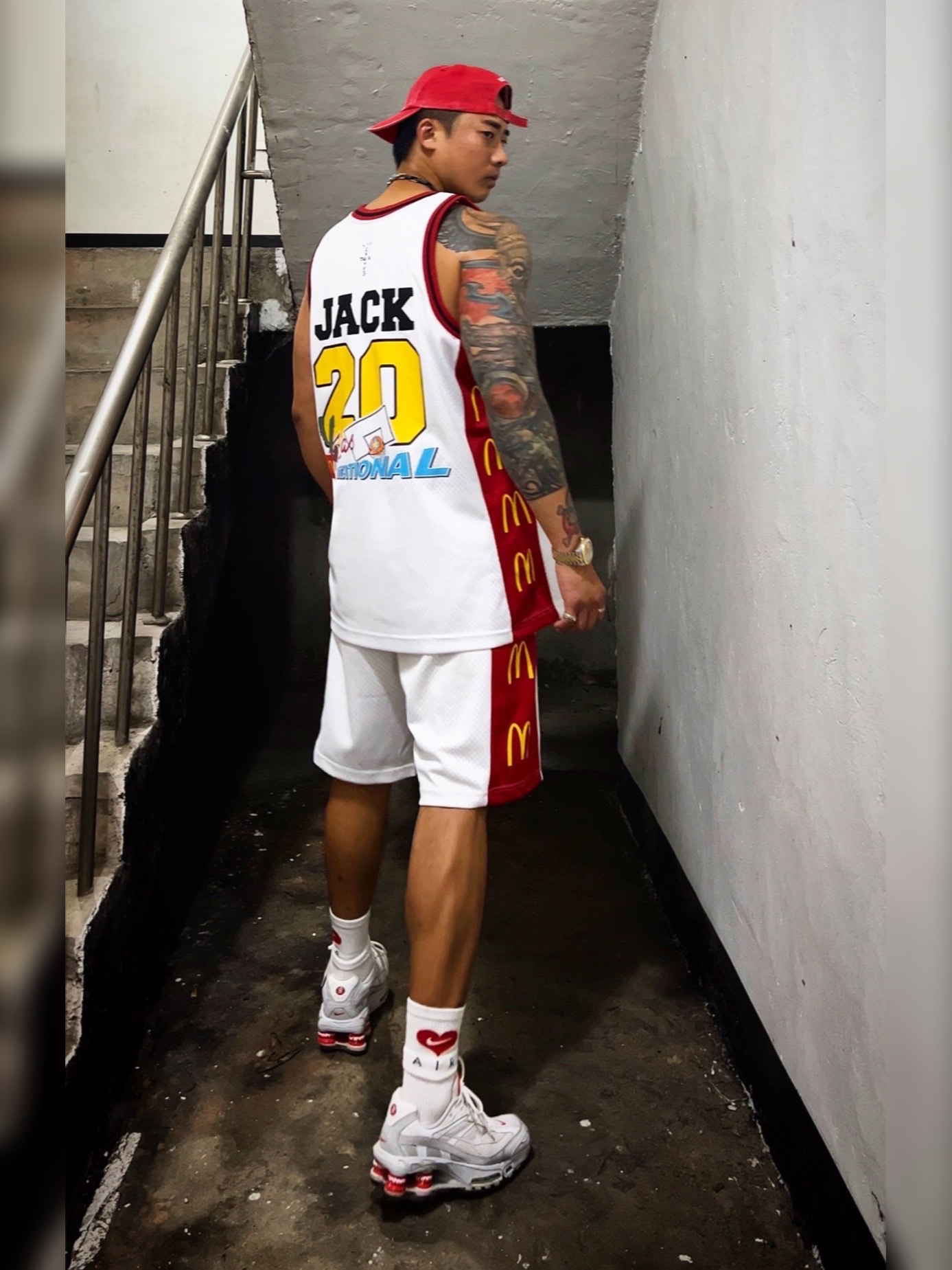 Supreme Pigment Canvas S Logo 6-Panel Red - 23SS, Nike x Supreme Shox Ride 2 SP White 착용 스타일