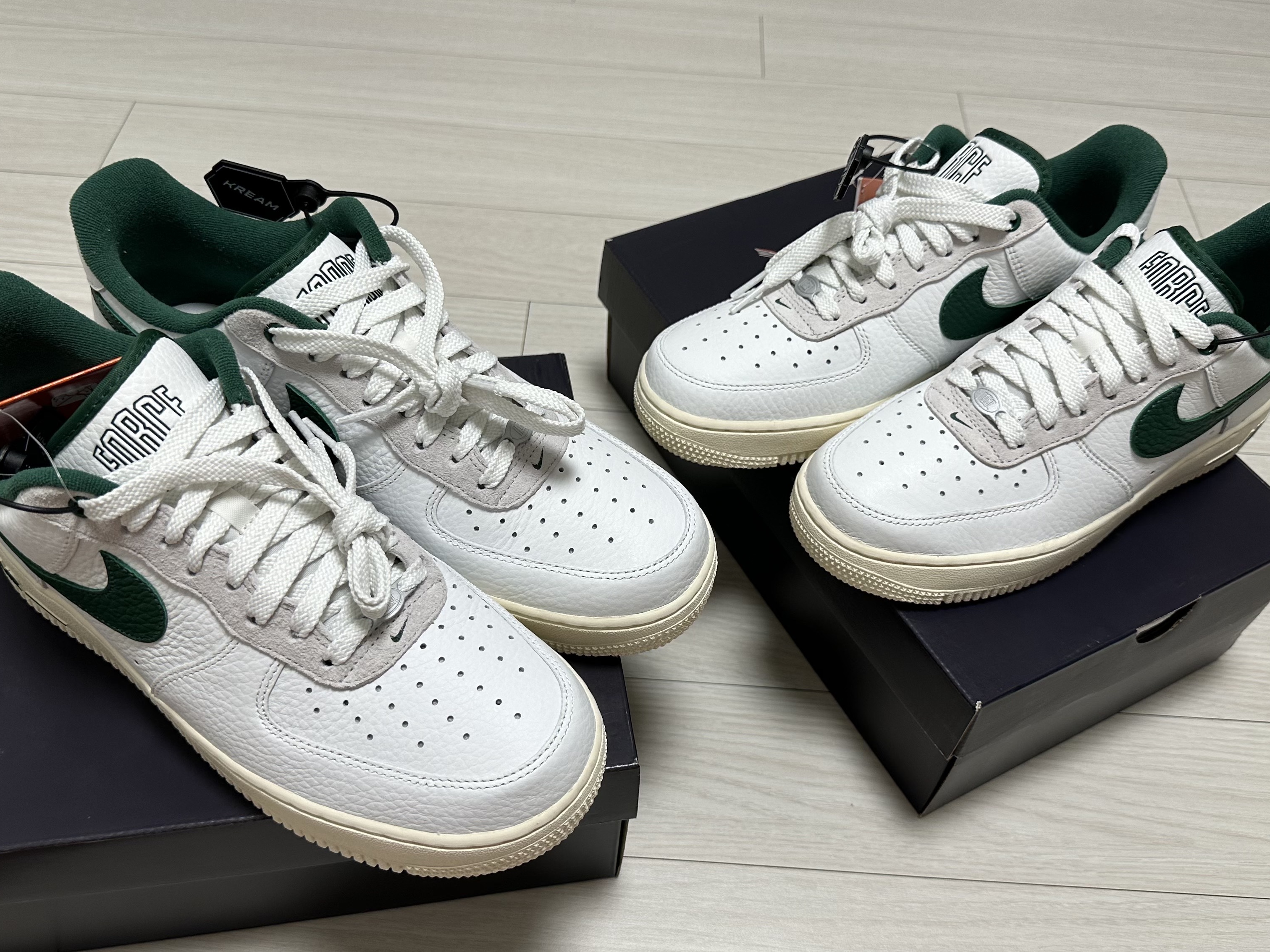 (W) Nike Air Force 1 '07 LX Summit White Gorge Green 착용 스타일 - 1