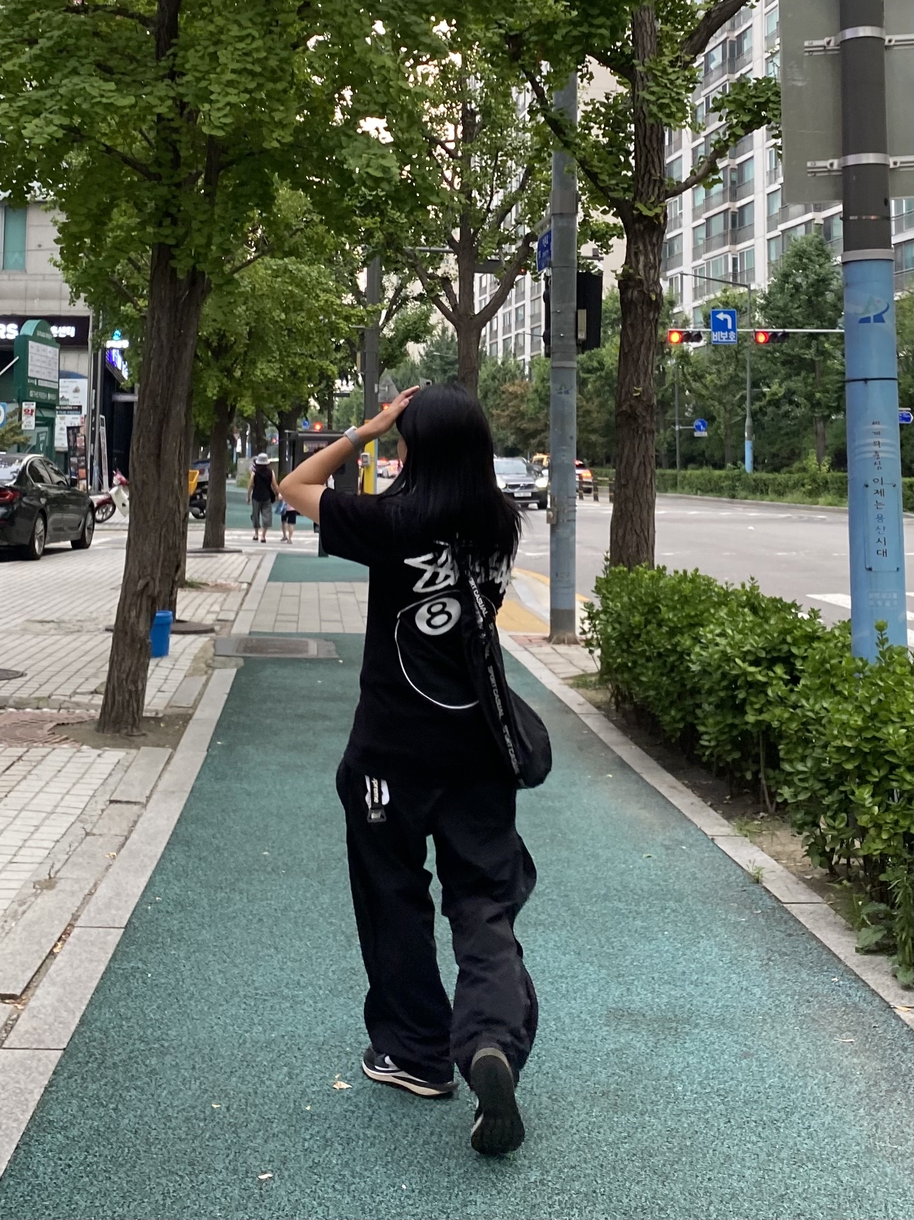 Sansan Gear Wave Pants Black - 22SS, Nike x Sacai VaporWaffle Black White 착용 스타일 - 1