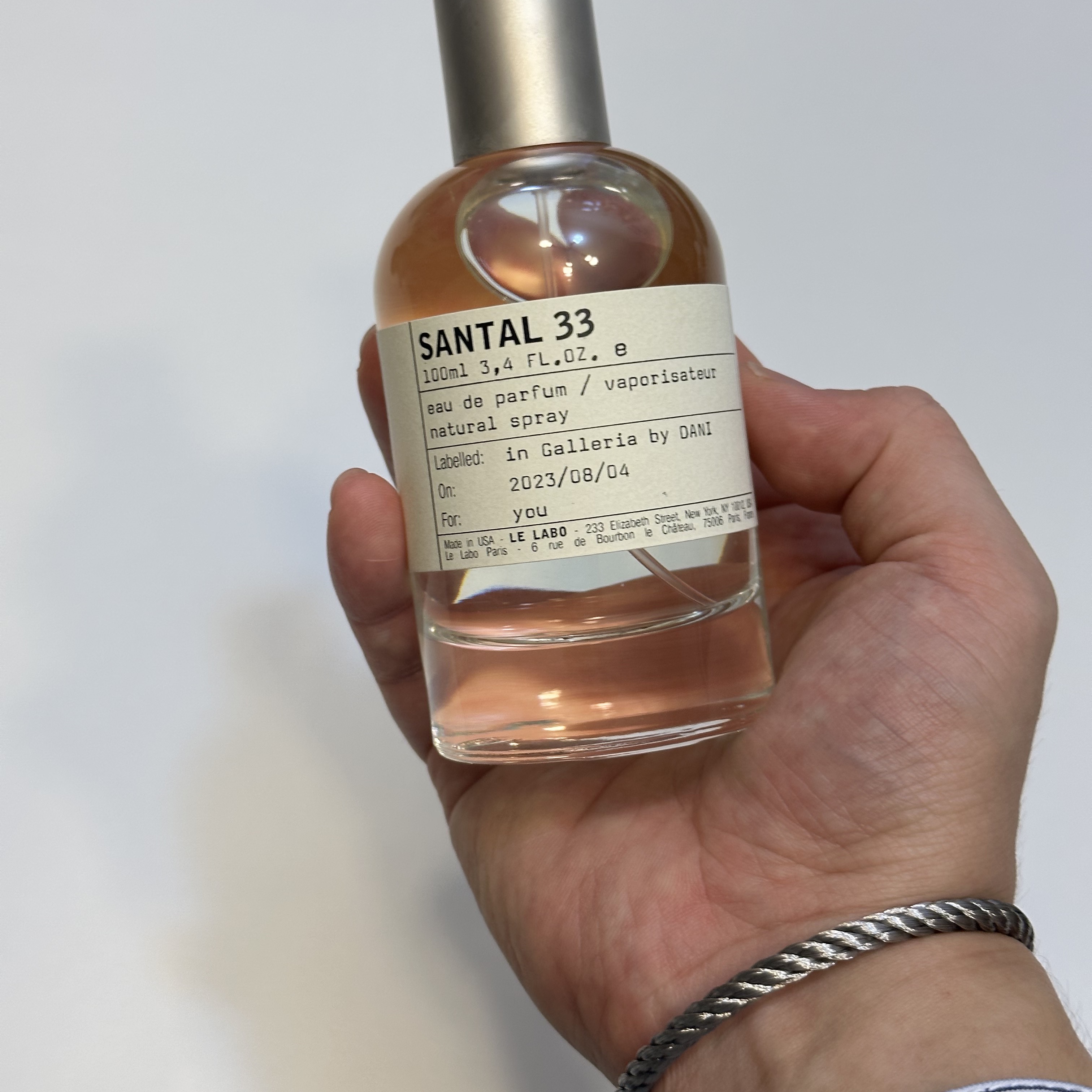 Le Labo Santal 33 Eau De Parfum 100ml, Fred Force 10 Steel Cable Bracelet Large 18K White Gold 착용 스타일