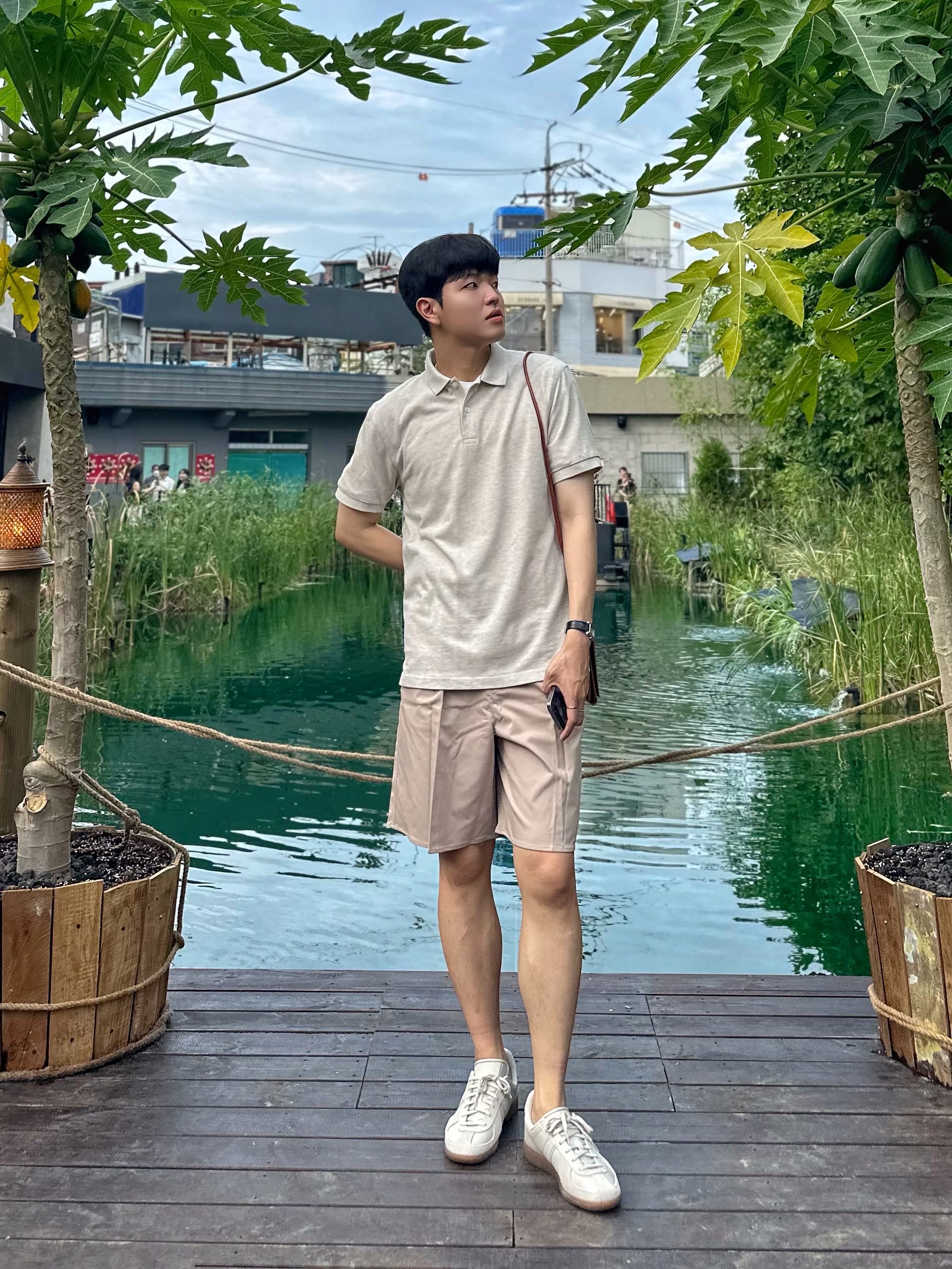 Adidas BW Army White 착용 스타일 - 1