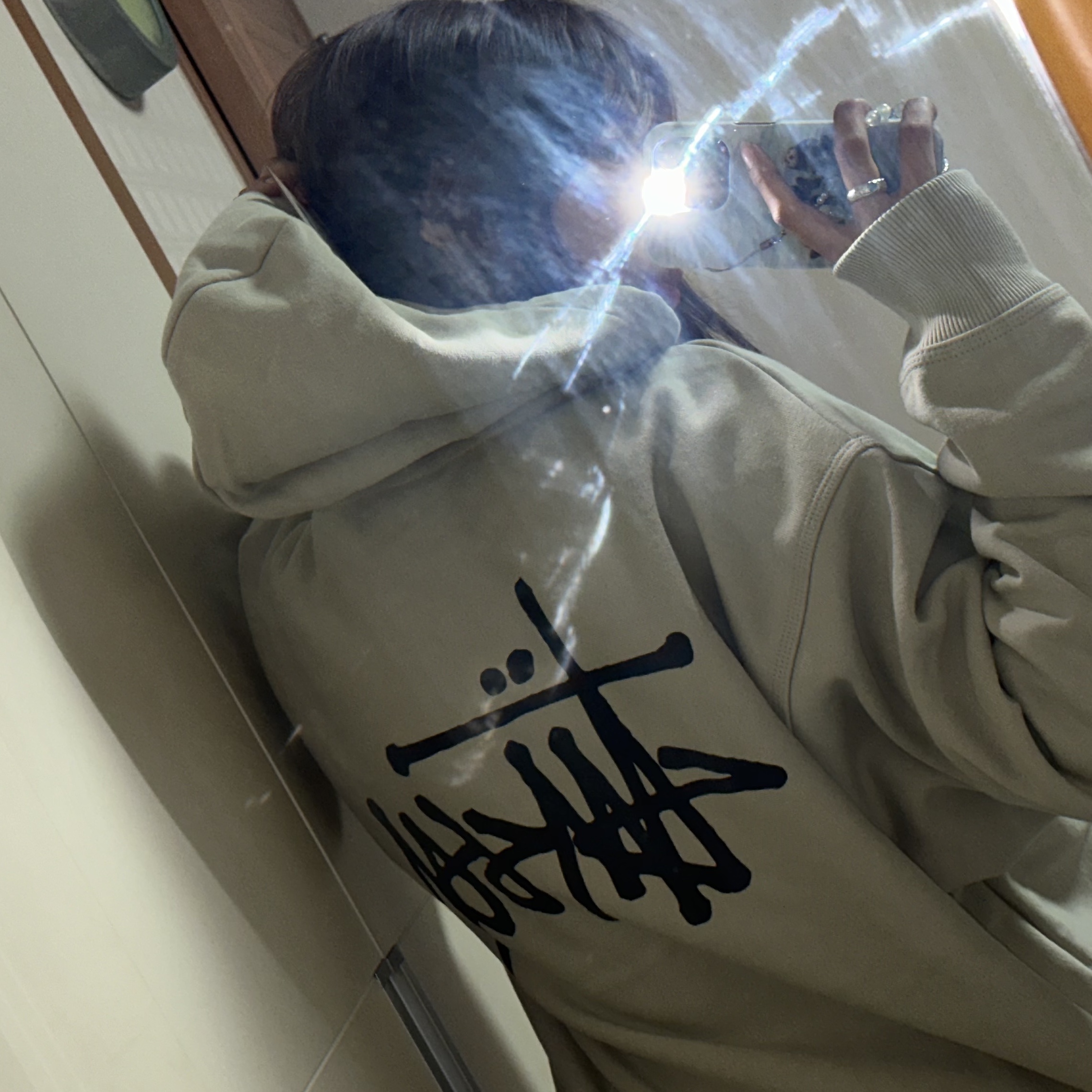 Stussy Basic Stussy Pigment Dyed Hoodie Artichoke 착용 스타일 - 5
