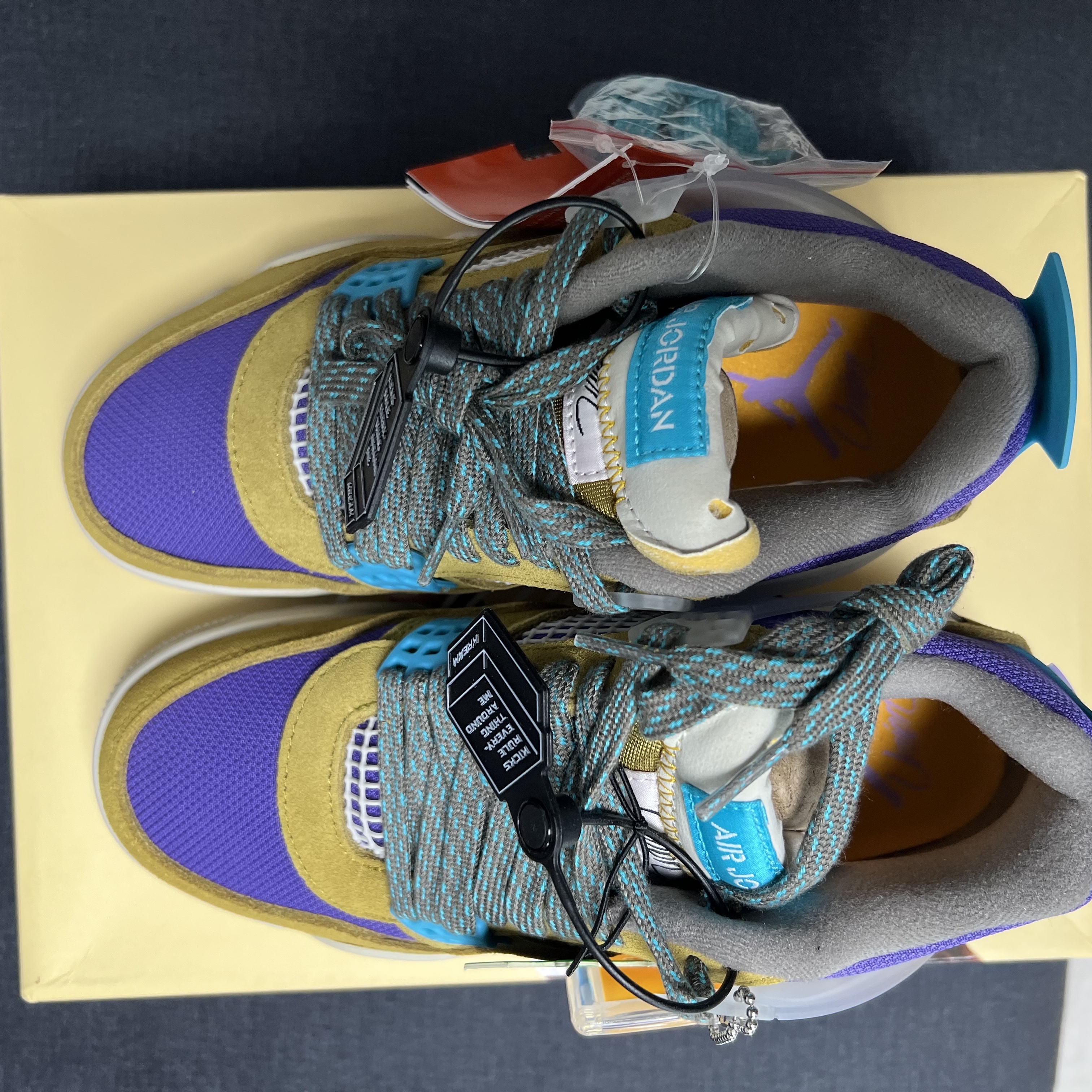 Jordan 4 x Union Retro SP Desert Moss 착용 스타일 - 1
