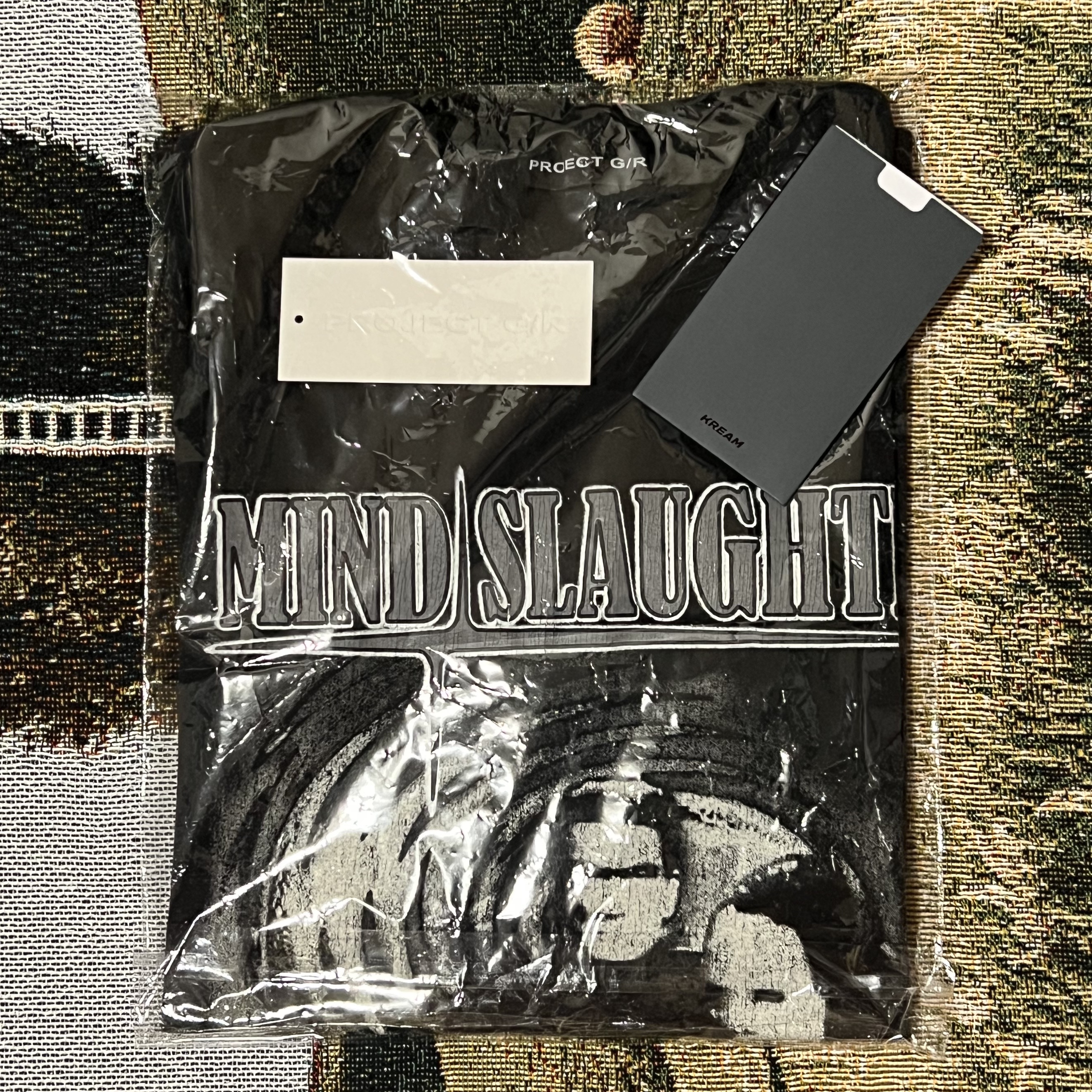 Project G/R Mind Slaughter Vintage Washeed T-Shirt Black 착용 스타일