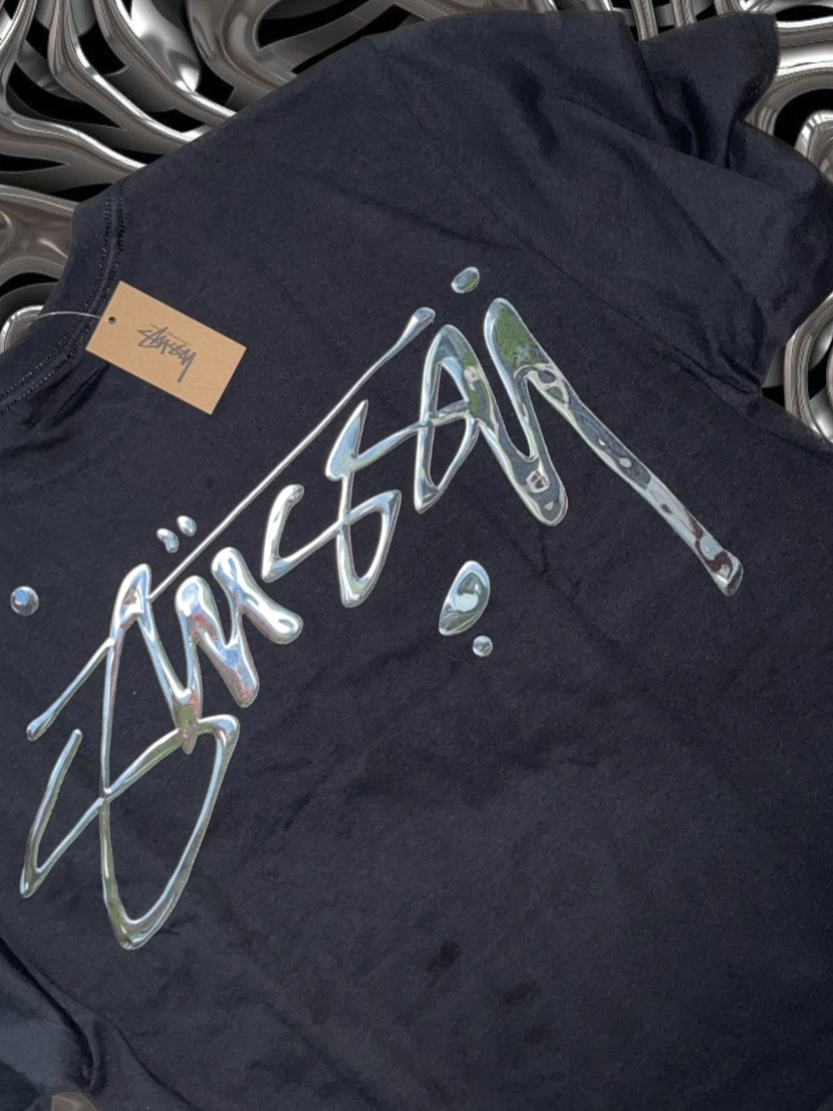 Stussy Mercury T-Shirt Black 착용 스타일 - 1
