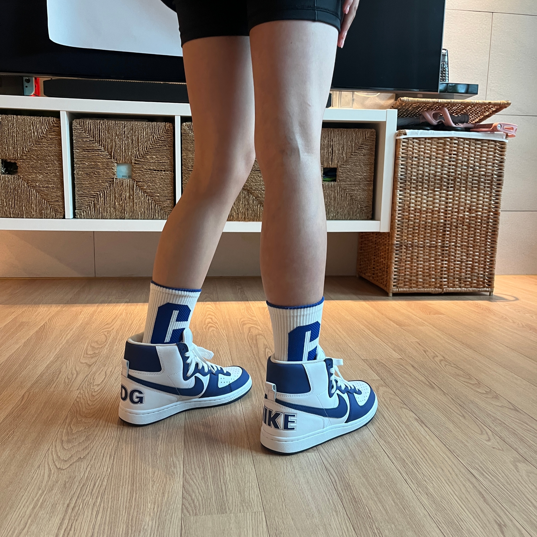 Nike x Comme des Garcons Homme Plus Terminator High Navy 착용 스타일 - 2