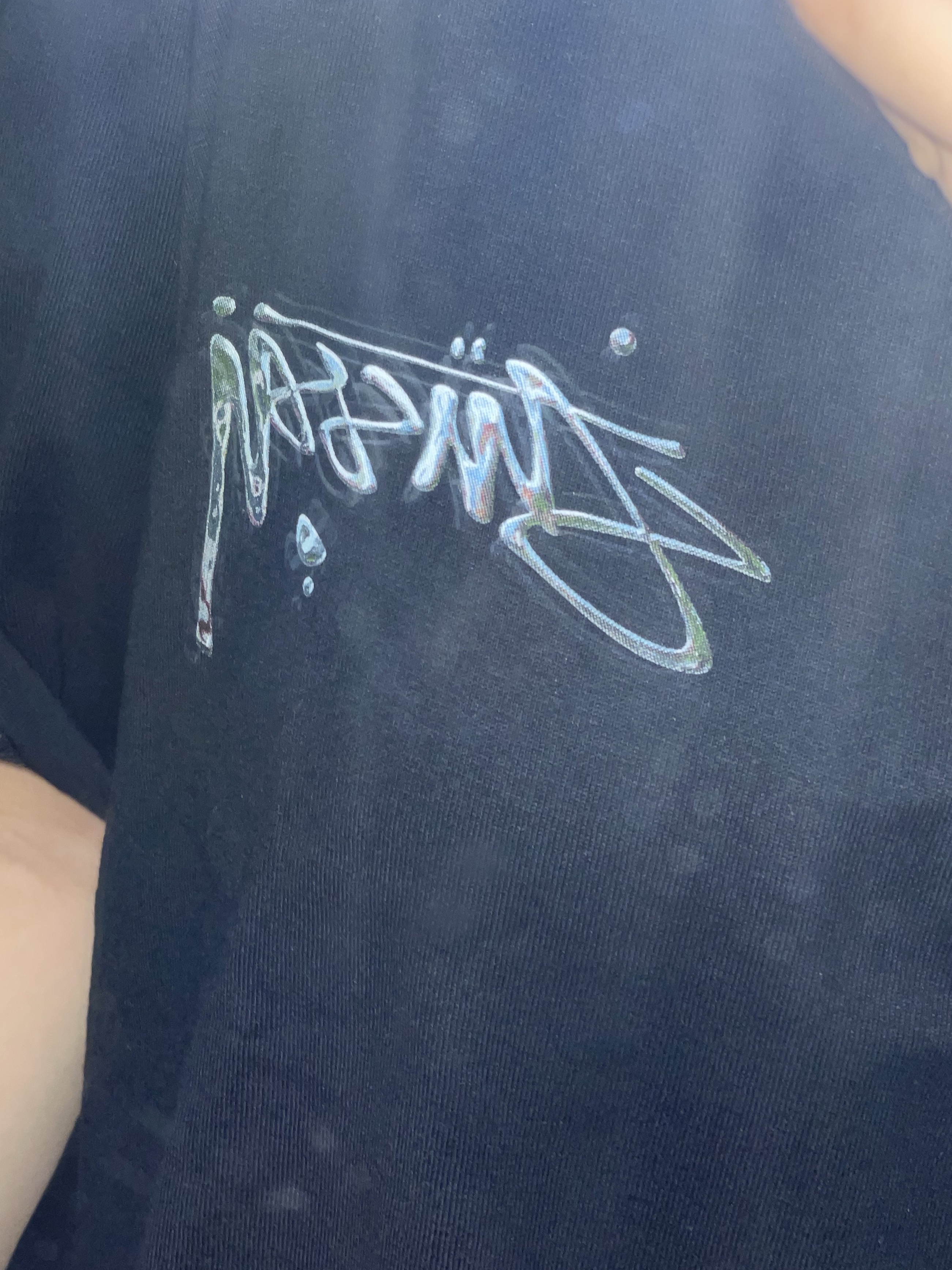 Stussy Mercury T-Shirt Black 착용 스타일 - 4