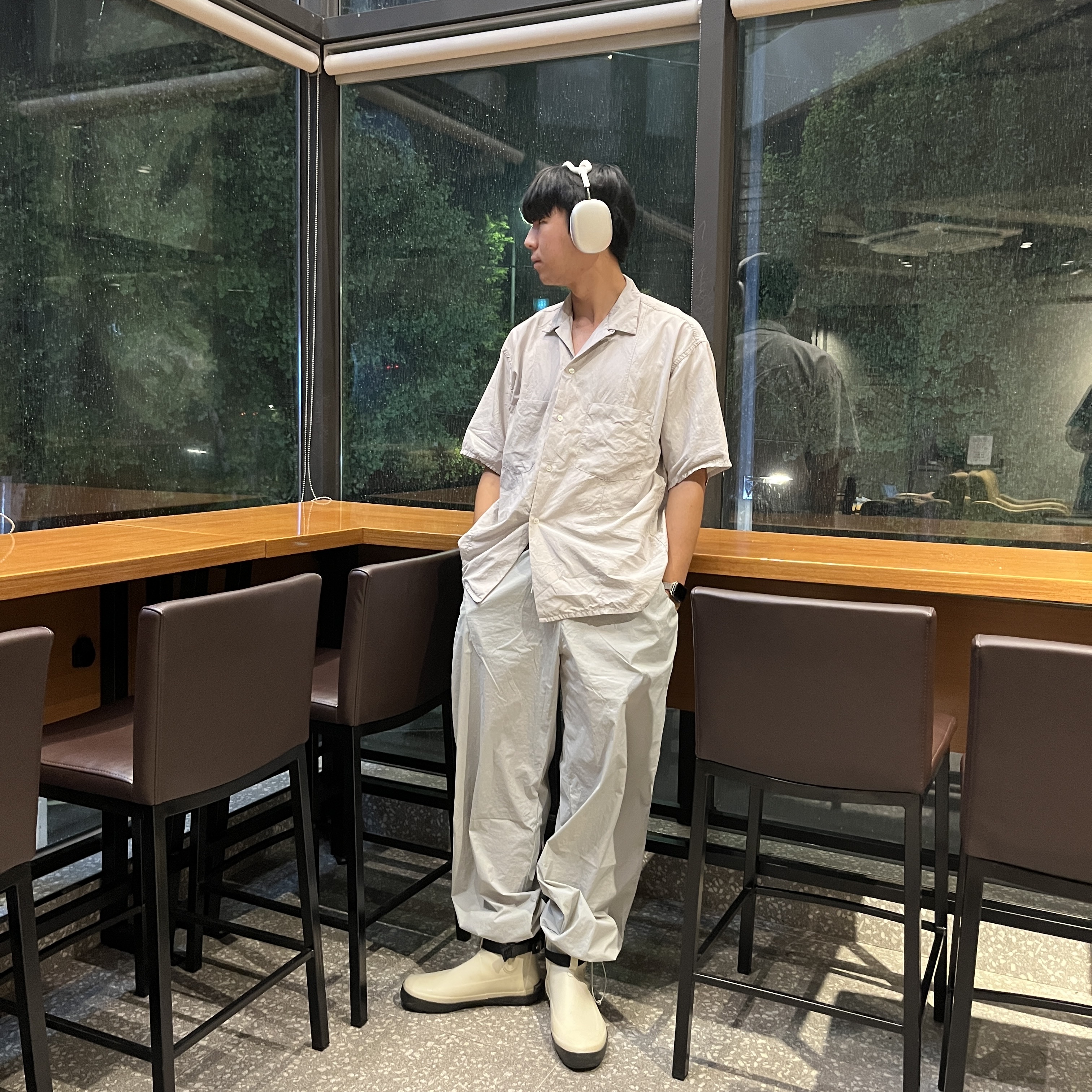Moonstar 810s ET027 Marke Modi White, Apple AirPods Max Lightning Silver (Korean Ver.) 착용 스타일 - 3