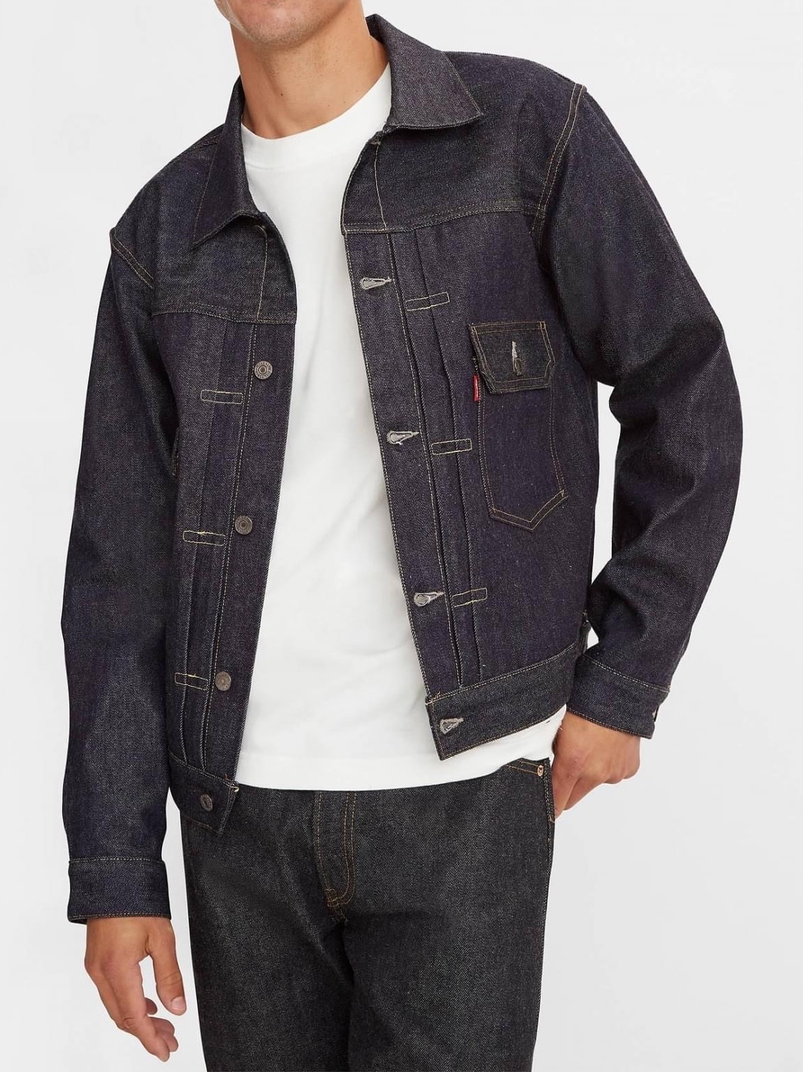 Levi's LVC 1953 TYPE II Jacket Rigid Indigo 착용 스타일