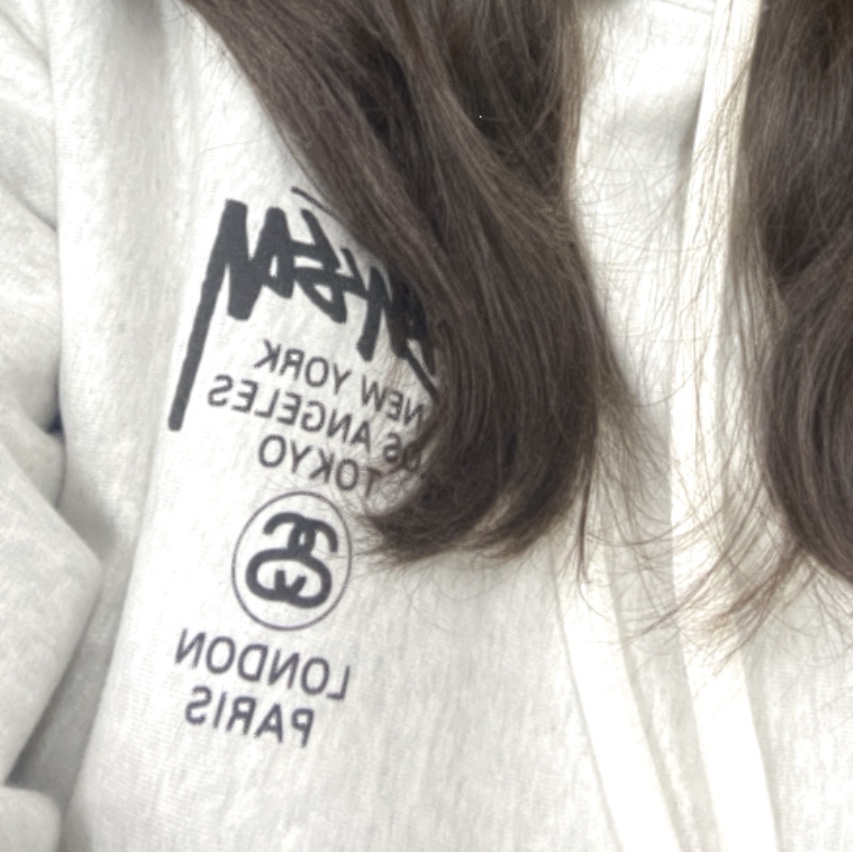 Stussy World Tour Hoodie Ash Heather 2022 착용 스타일