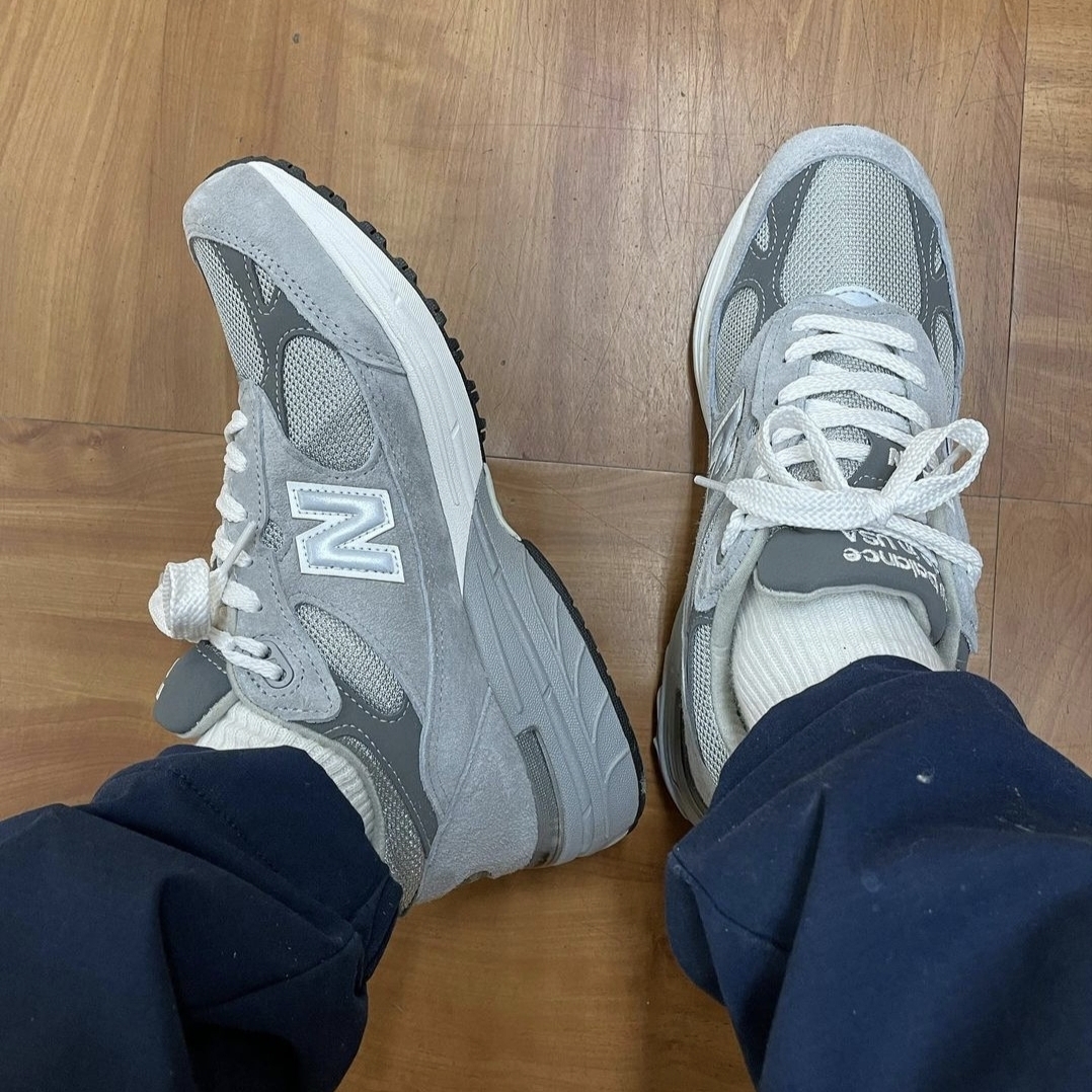 New Balance 993 Made in USA Grey - D Standard 착용 스타일
