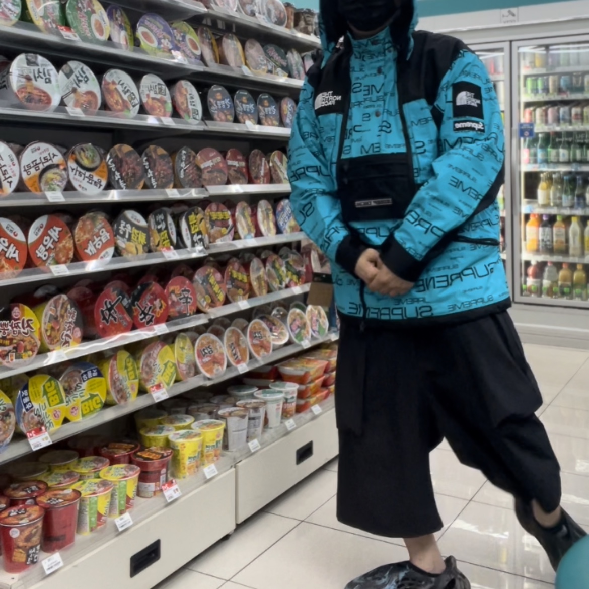 Supreme x The North Face Steep Tech Apogee Jacket Teal - 21FW 착용 스타일 - 5