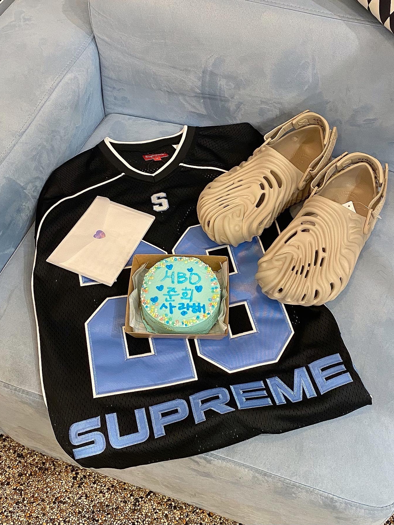 Nike Air Kukini Triple Black, Supreme Perfect Season Football Jersey Black - 23SS 착용 스타일 - 2