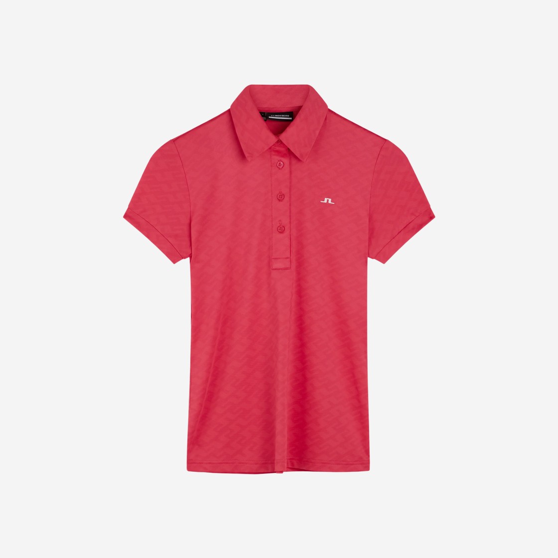 (W) J.Lindeberg Alaya Jacquard Polo Azalea 상세 이미지 1