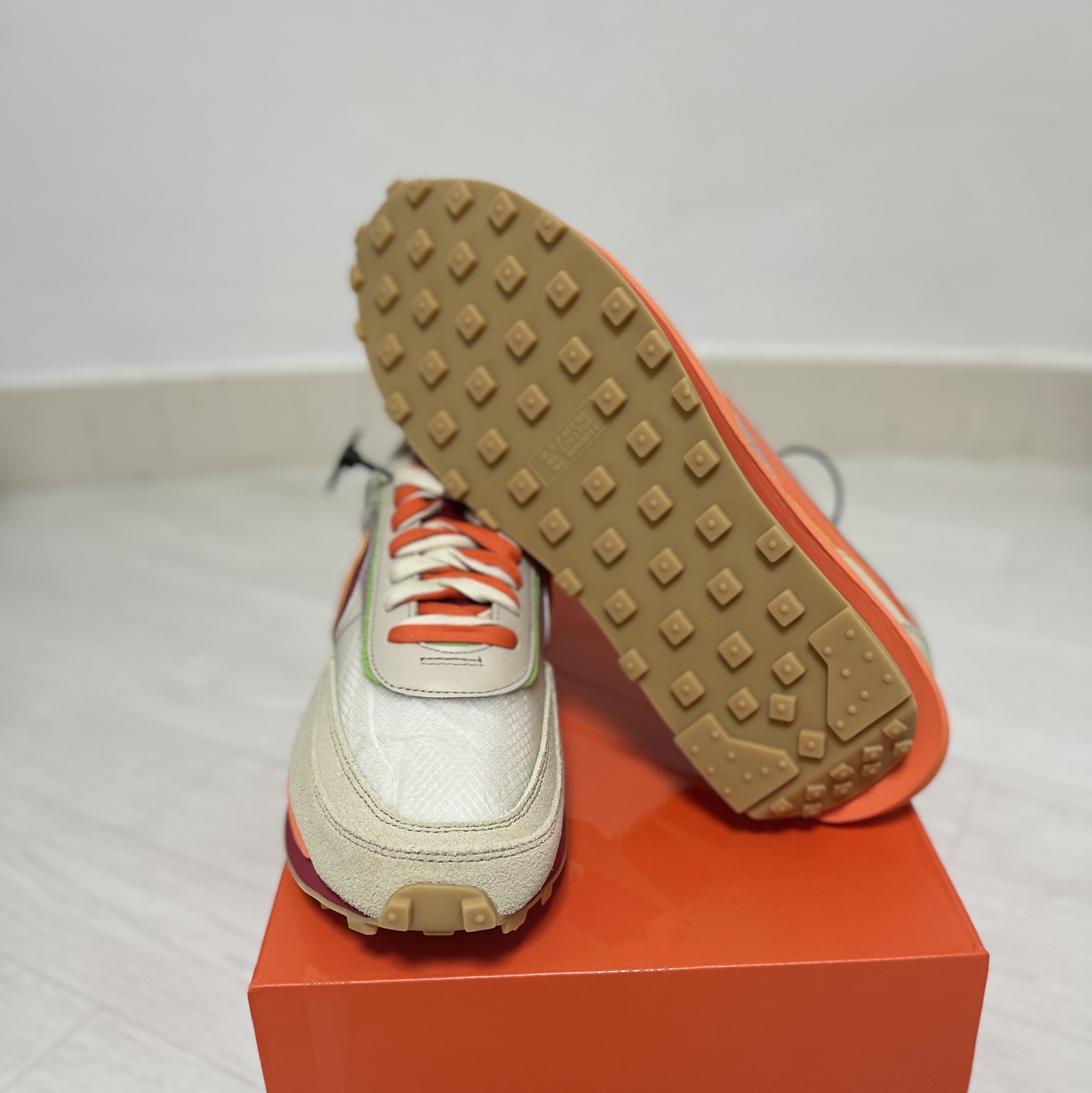 Nike x Sacai x Clot LDWaffle Orange Blaze 착용 스타일