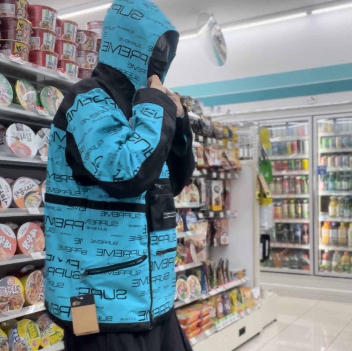 Supreme x The North Face Steep Tech Apogee Jacket Teal - 21FW 착용 스타일 - 3