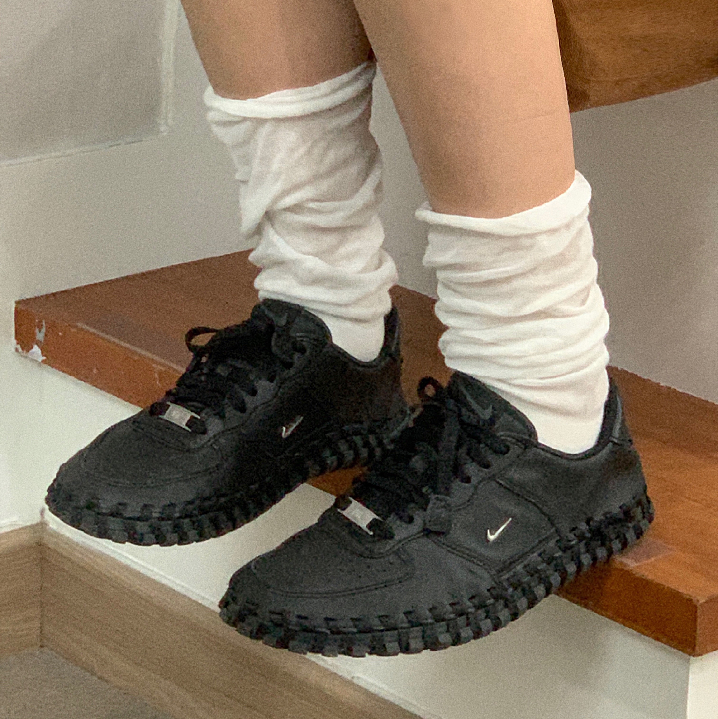 Nike x Jacquemus J Force 1 Low LX SP Black 착용 스타일