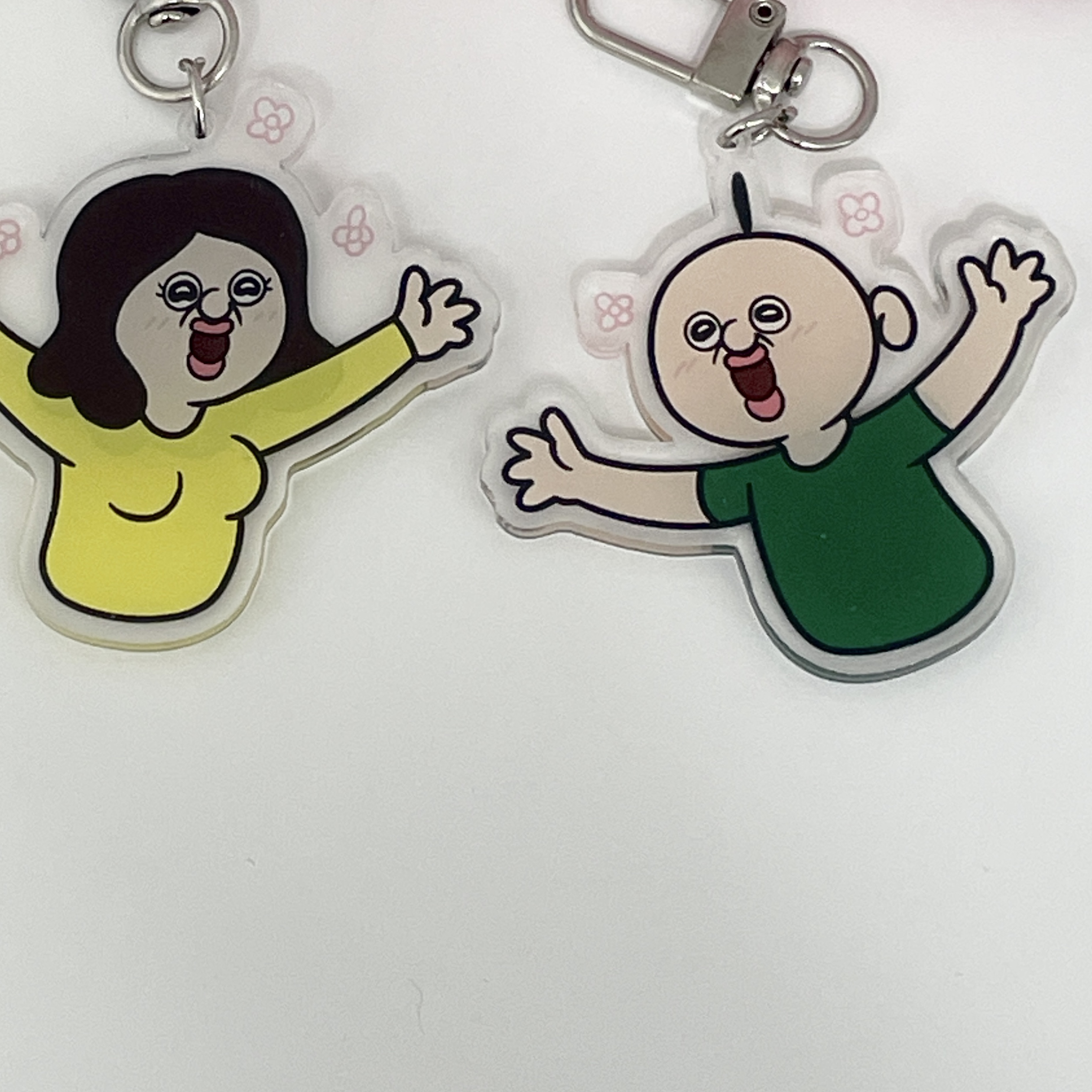 Bbangbbang Okjiyam Acrylic Keyring 착용 스타일