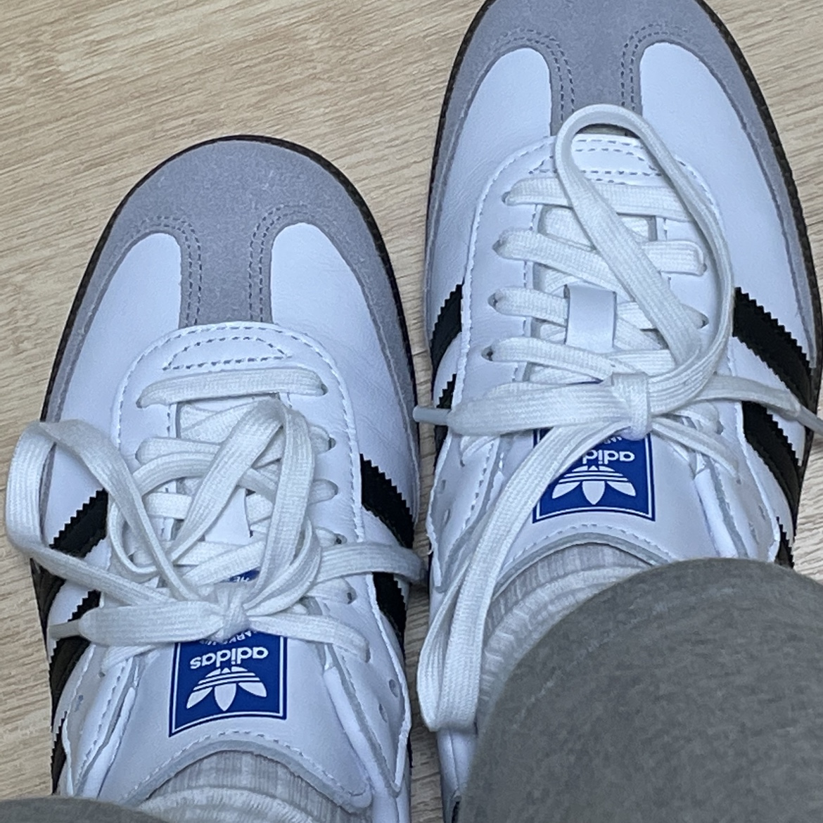 Adidas Samba OG Cloud White 착용 스타일 - 1