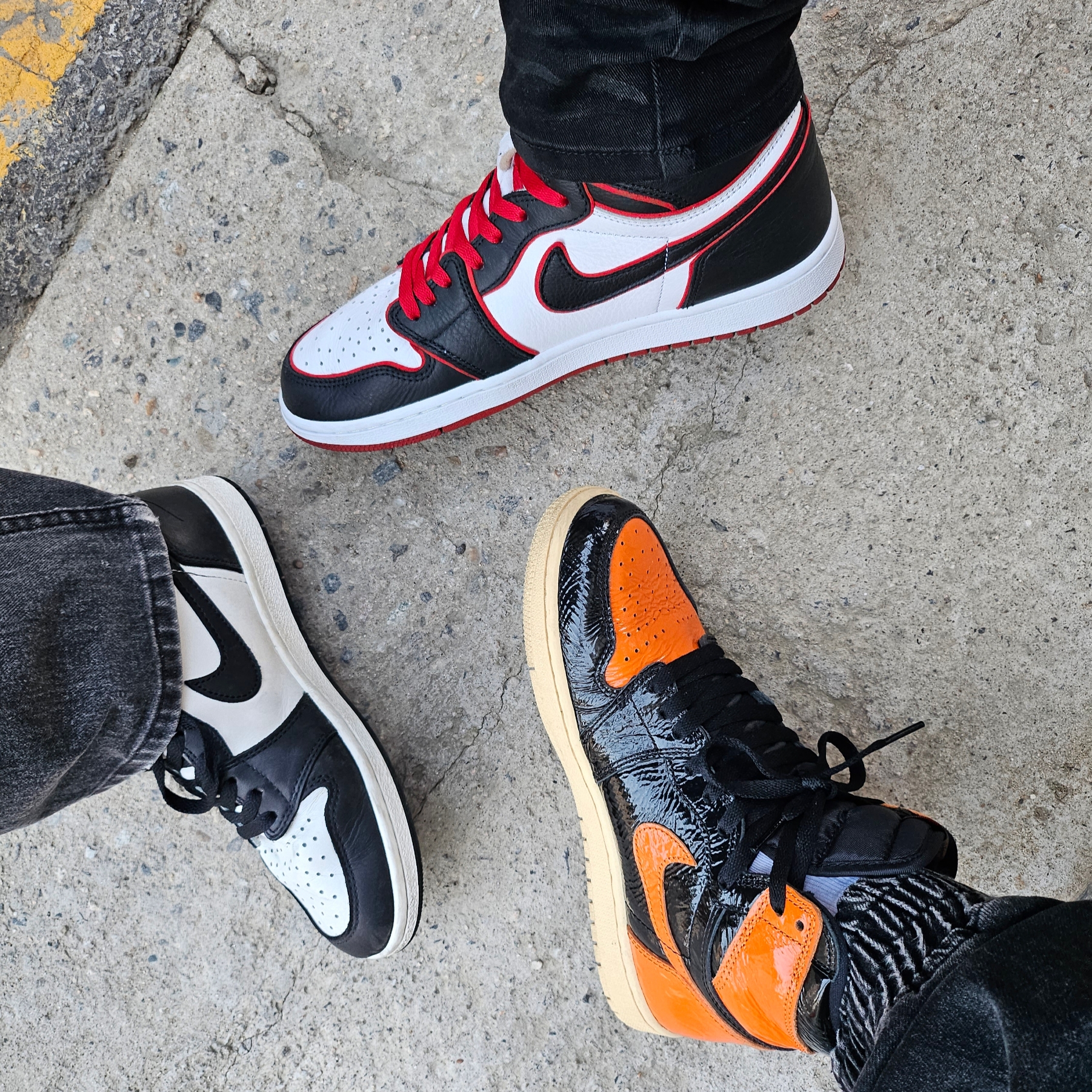 Jordan 1 Retro High Shattered Backboard 3.0, Jordan 1 High 85 Black White 착용 스타일