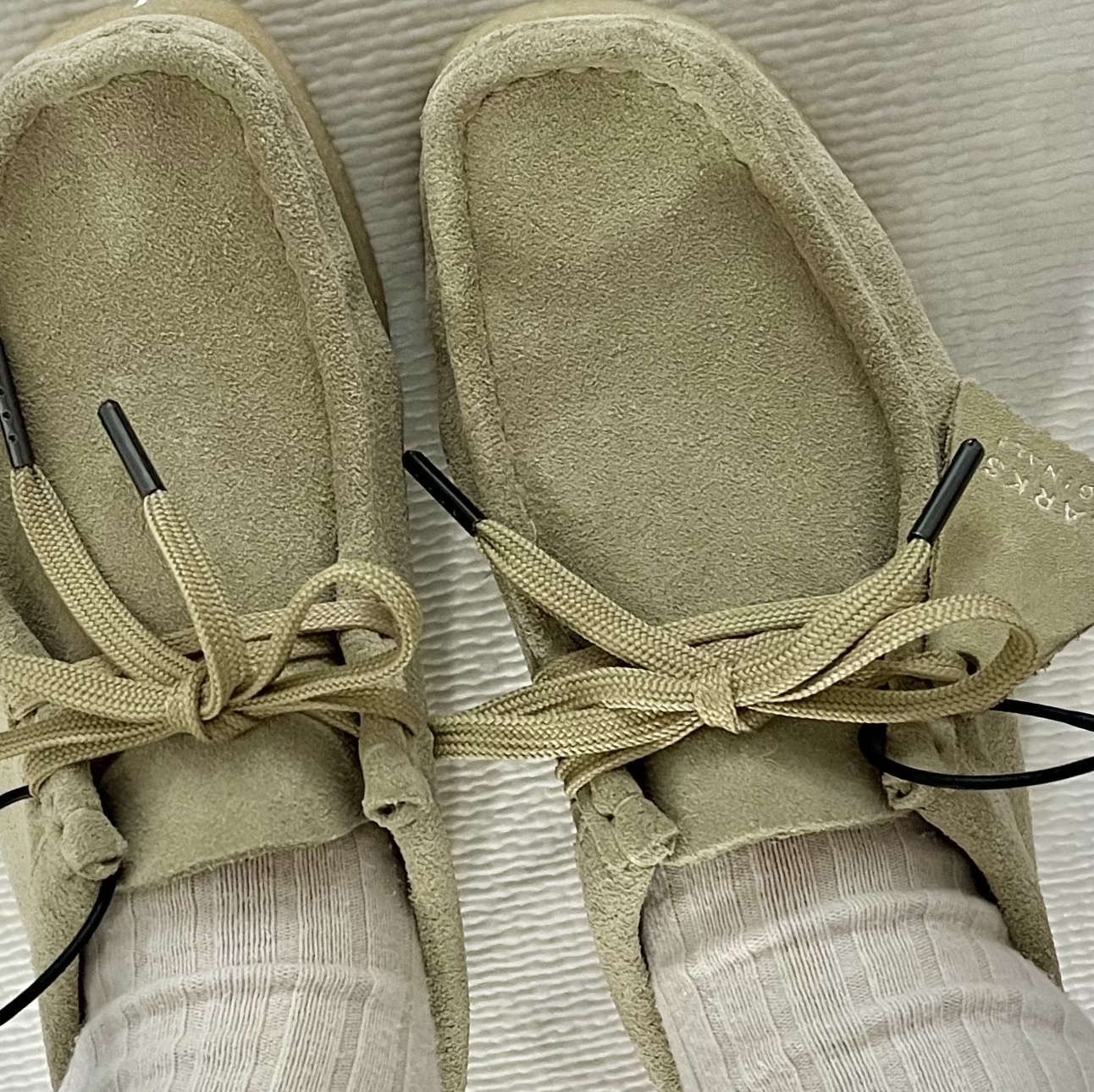 (W) Clarks Wallabee Maple Suede 착용 스타일